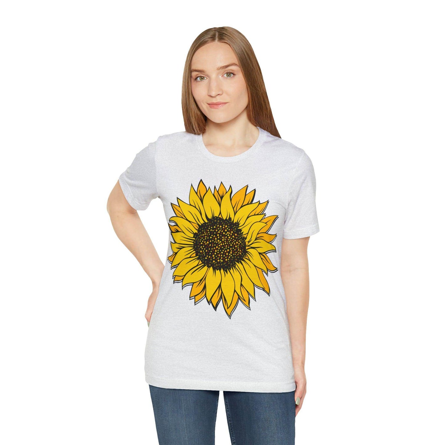 Sunflower Shirt, Floral Tee Shirt, Flower Shirt, Garden Shirt, Womens Fall Summer Shirt Sunshine Tee, Gift for Gardener, Nature lover shirt - Giftsmojo