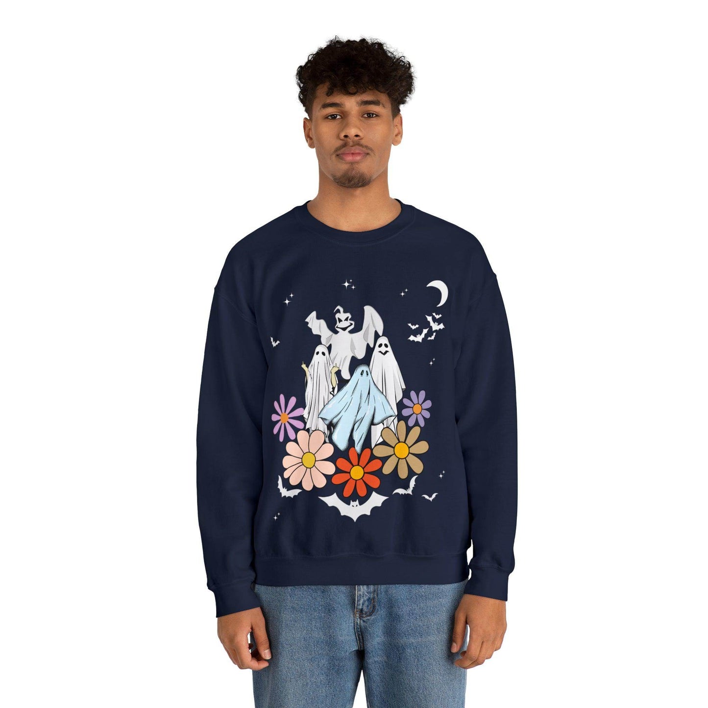 Retro Floral Ghost Halloween Costume: Timeless and Eerie - Giftsmojo