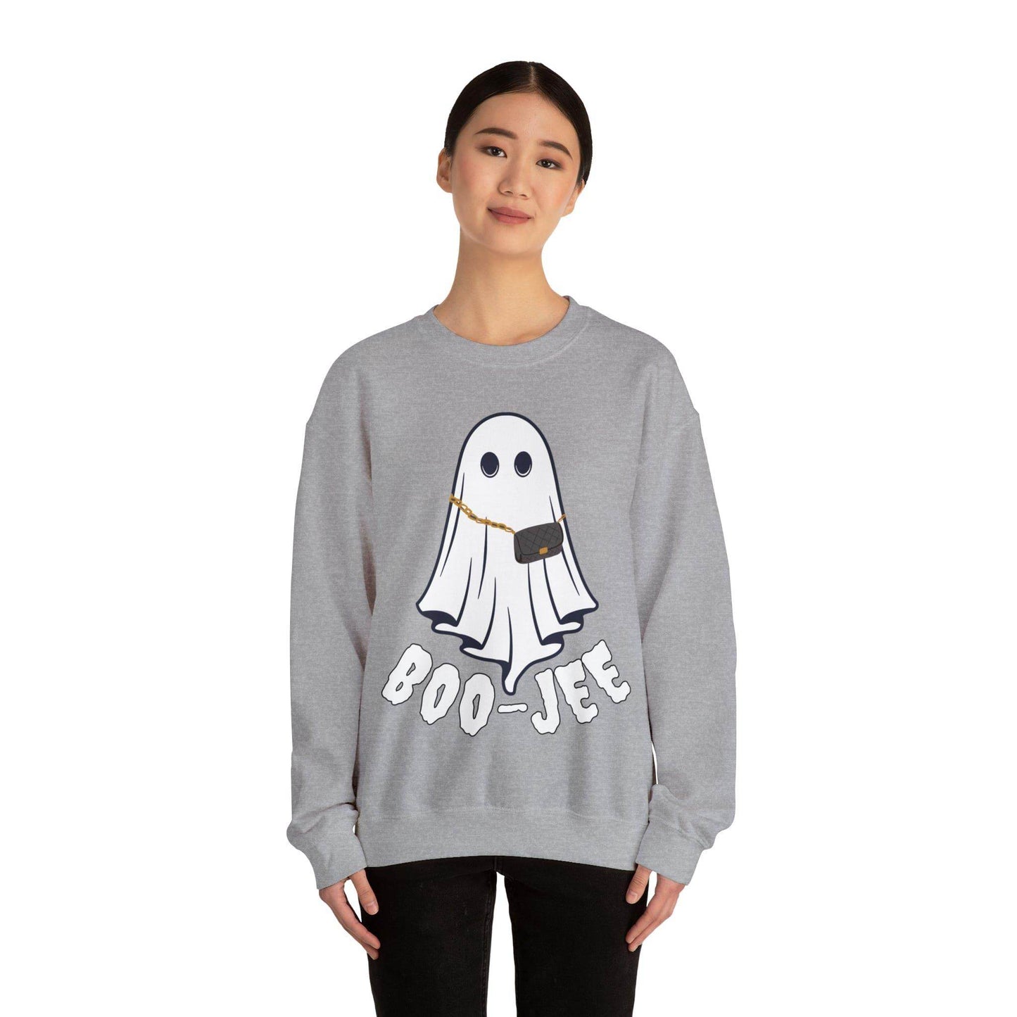 Boo-Jee Sweatshirt, Boo Halloween Sweatshirt, Spooky Ghost Sweatshirt, Boo Jee Shirt, Halloween Ghost Sweatshirt, Halloween Boo Shirt - Giftsmojo