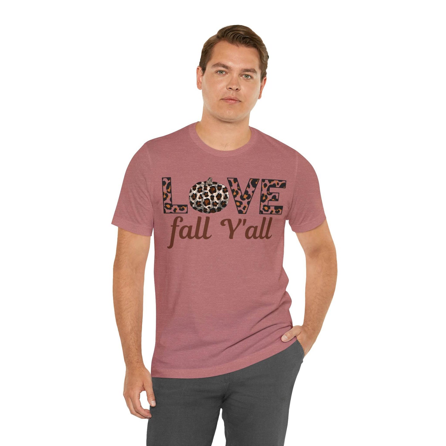 Leopard Print Love Fall Y'all Love Fall shirt Fall lover gift - Giftsmojo