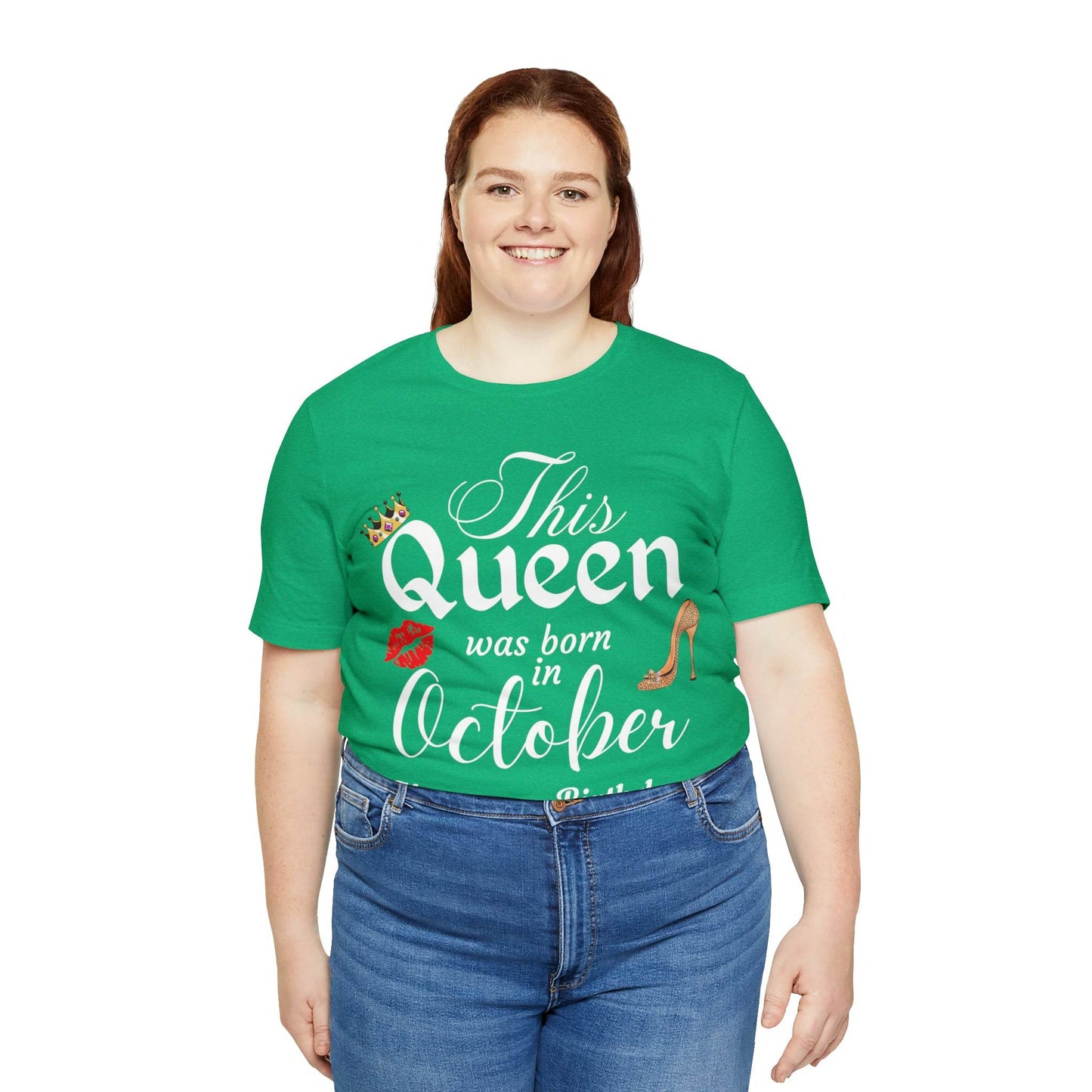 Birthday Queen Shirt, Gift for Birthday, This Queen was born in October Shirt, Funny Queen Shirt, Funny Birthday Shirt, Birthday Gift - Giftsmojo