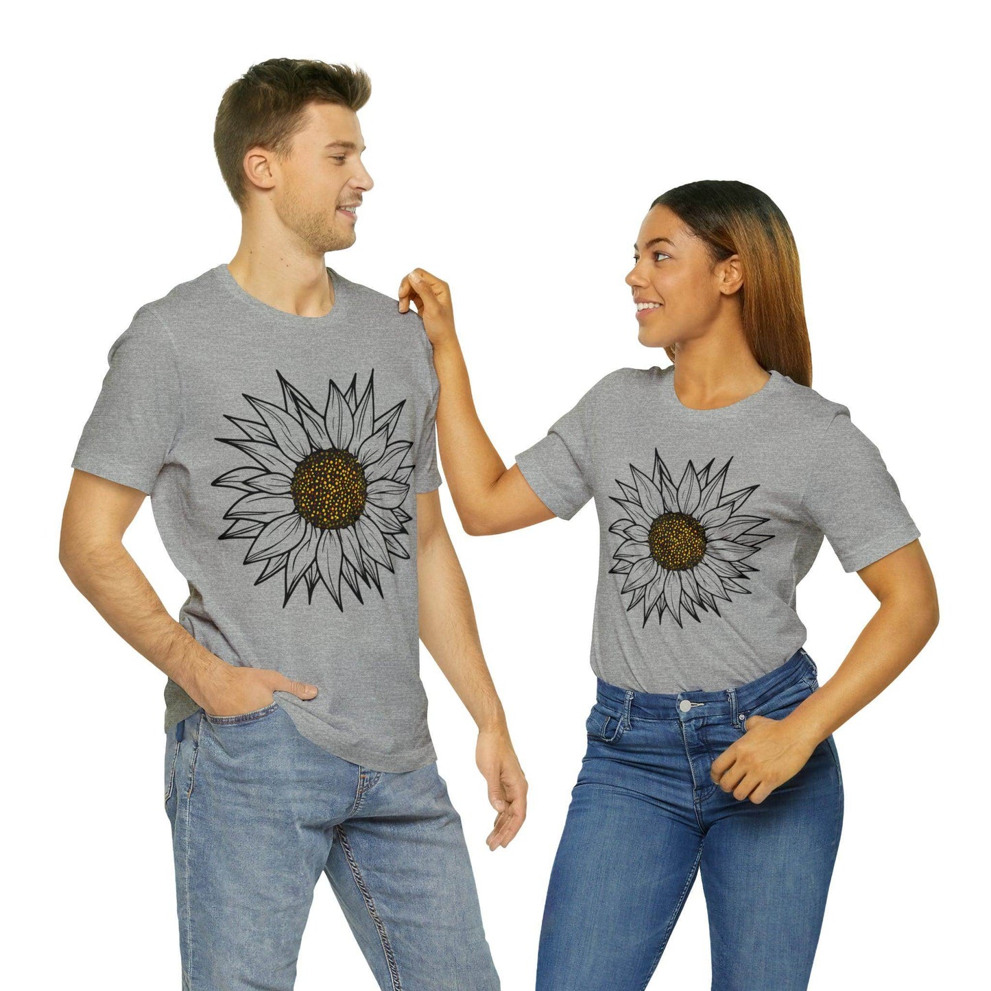 Sunflower Shirt, Floral Tee Shirt, Flower Shirt, Garden Shirt, Womens Fall Summer Shirt Sunshine Tee, Gift for Gardener, Nature love shirt - Giftsmojo