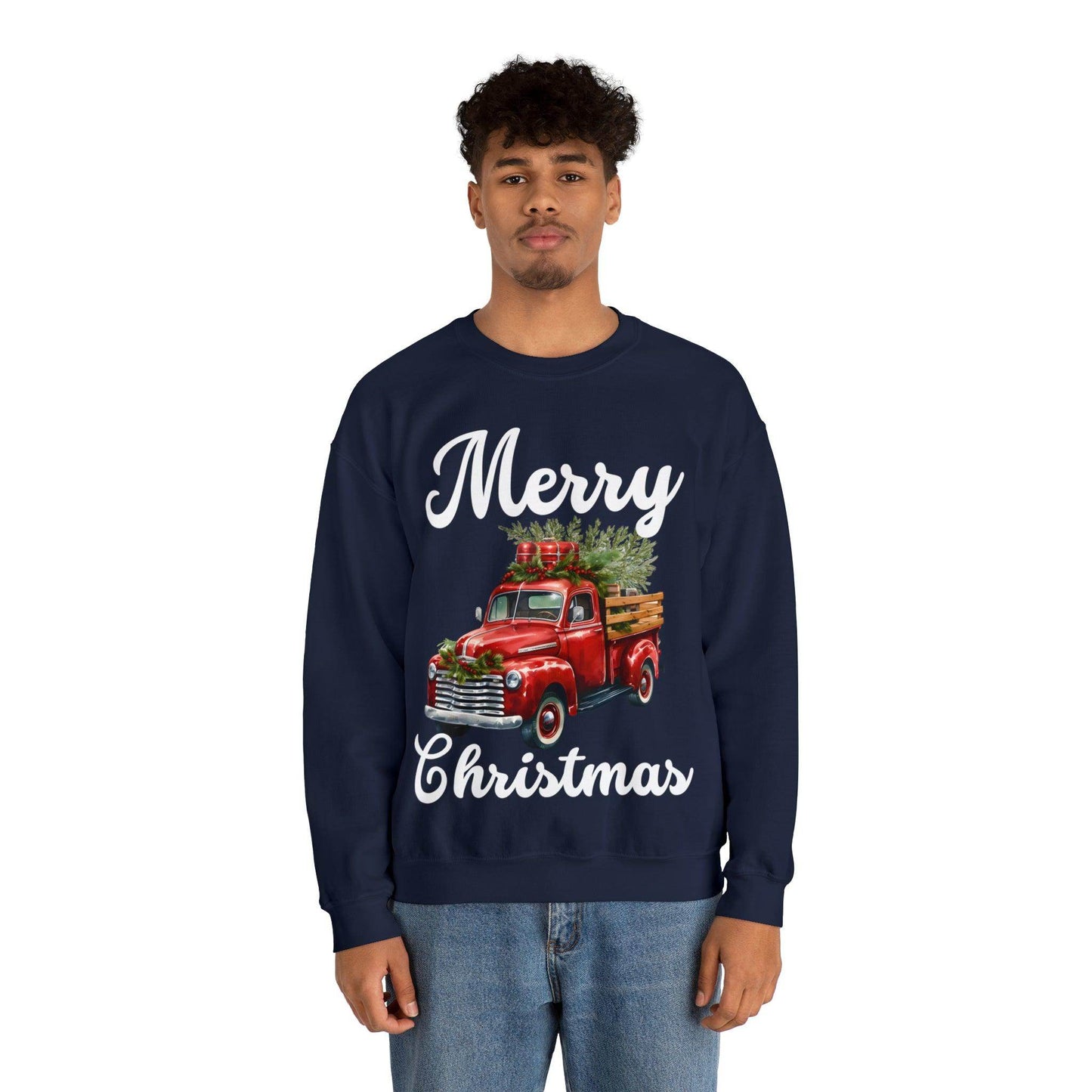 Christmas Tree Truck Sweatshirt Christmas Truck Sweatshirt Christmas Sweater Tree Truck Shirt Christmas Sweatshirt Tree Sweat Pine Tree - Giftsmojo