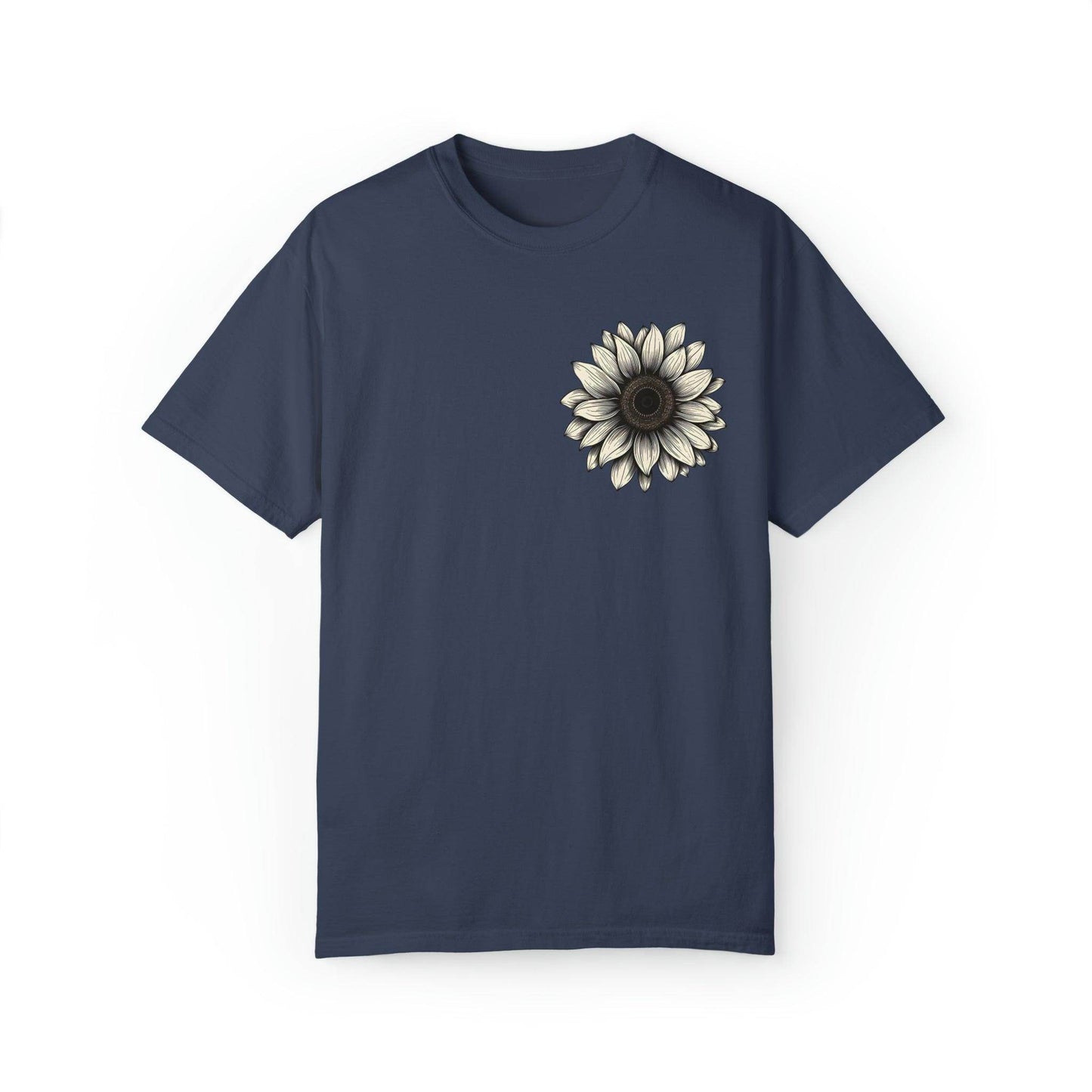 Women Sunflower Shirt Flower Shirt Aesthetic, Floral Graphic Tee Floral Shirt Flower T-shirt, Wild Flower Shirt Gift For Her Wildflower T-shirt - Giftsmojo