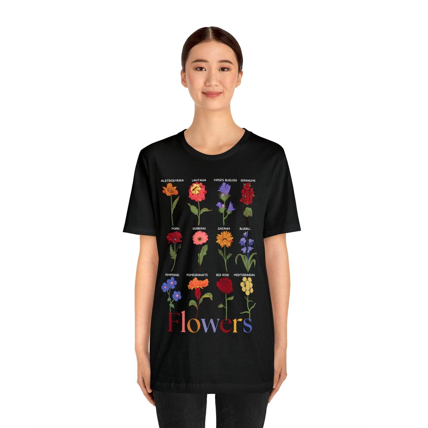 Wildflower Tshirt, Flower Shirt, Types of Flowers Shirt, Floral Tshirt, Gift for Women, Ladies Shirts Best Friend Gift, Plant Mom Nature - Giftsmojo