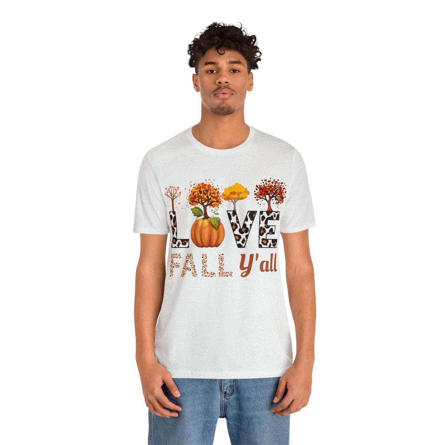 Leopard Print Love Fall Y'all, Fall shirt, Fall lover gift - Giftsmojo