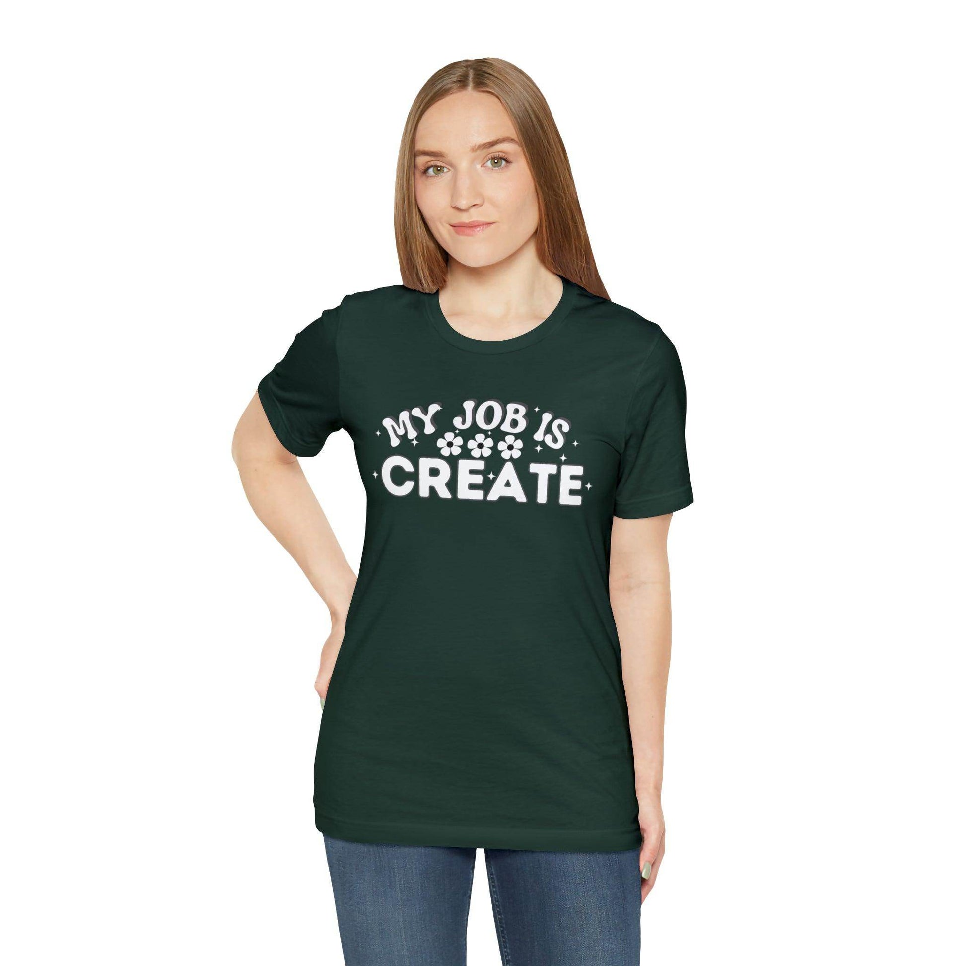 My Job is Create Shirt Artist Shirt, Artist shirt, Designer shirt, writers, Musician Actors Entrepreneur Engineer Scientist Teachers Healthcare professionals Content Creator Shirt - Giftsmojo