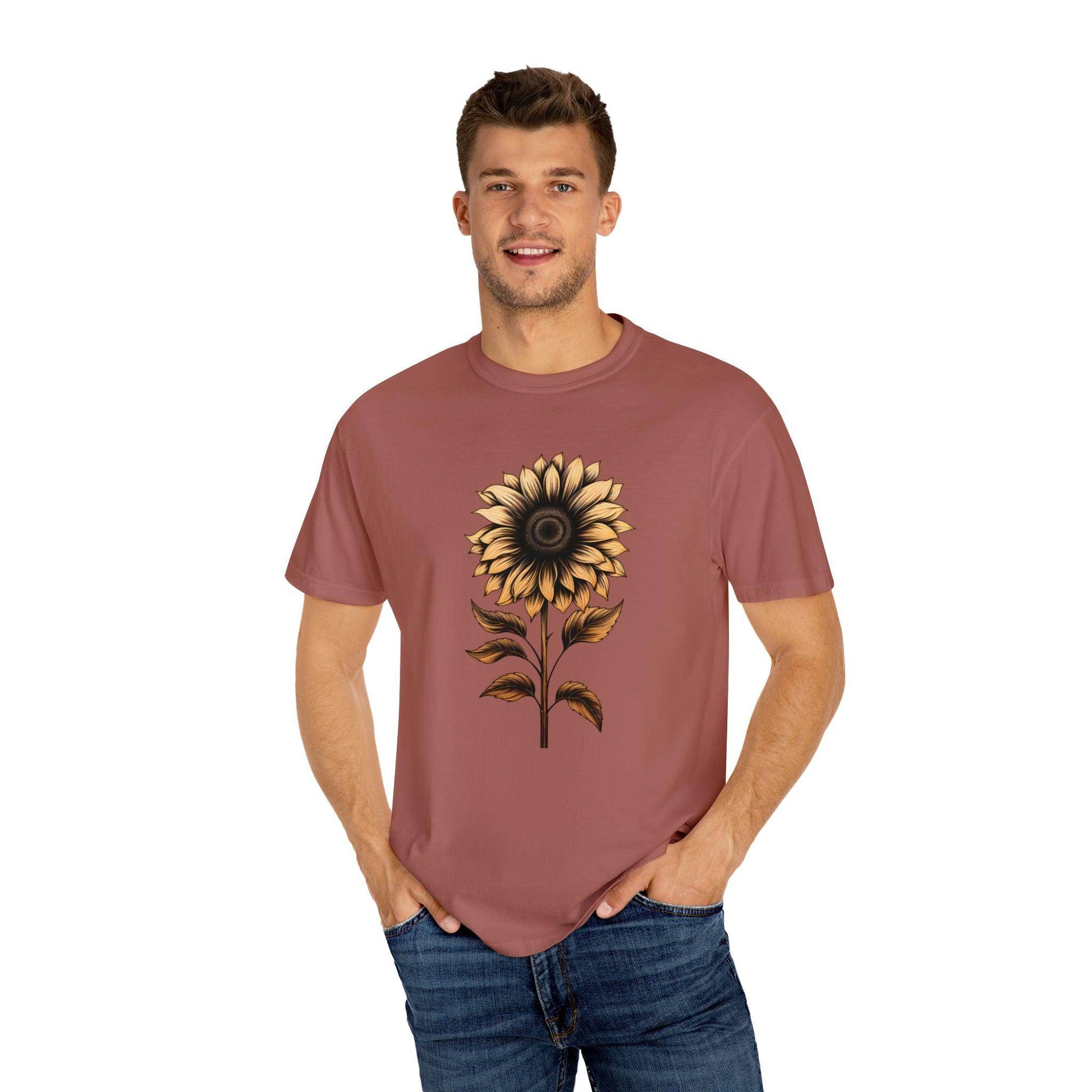 Vintage Sunflower Shirt Flower Shirt Aesthetic, Floral Graphic Tee Floral Shirt Flower T-shirt, Vintage Wild Flower Shirt Vintage Flower Shirt, - Giftsmojo