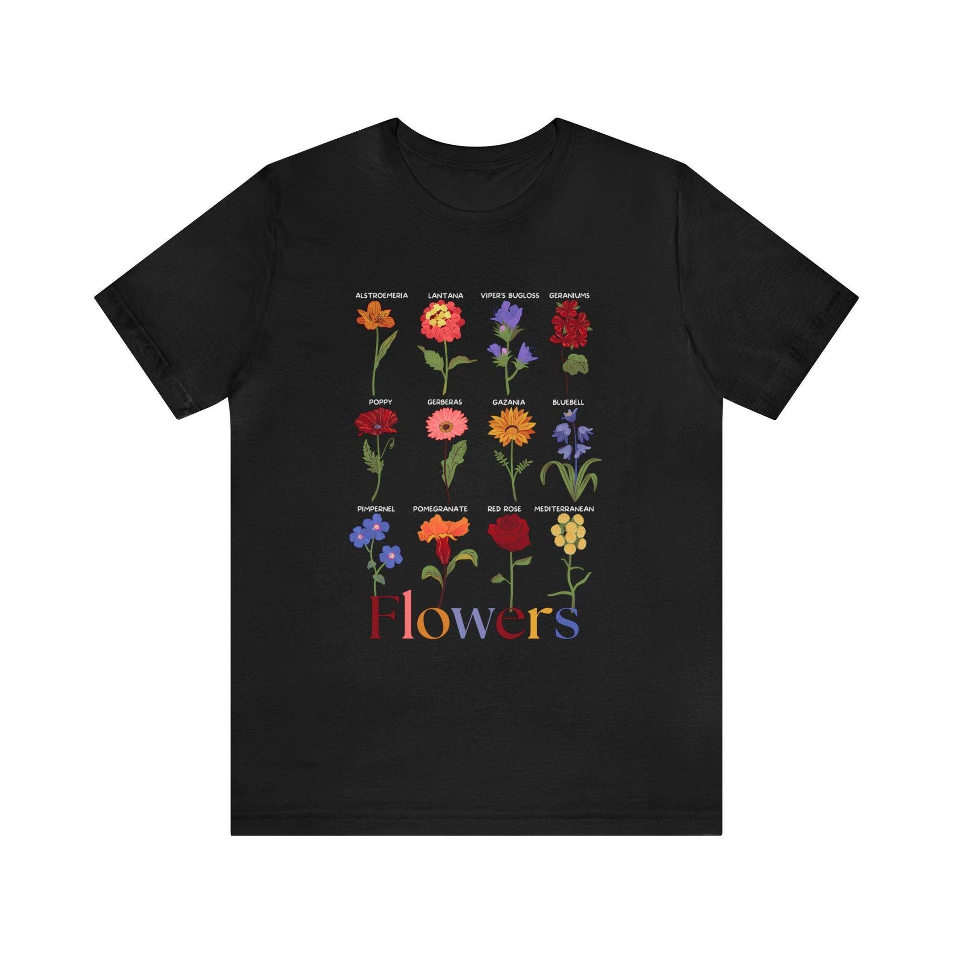 Wildflower Tshirt, Flower Shirt, Types of Flowers Shirt, Floral Tshirt, Gift for Women, Ladies Shirts Best Friend Gift, Plant Mom Nature - Giftsmojo
