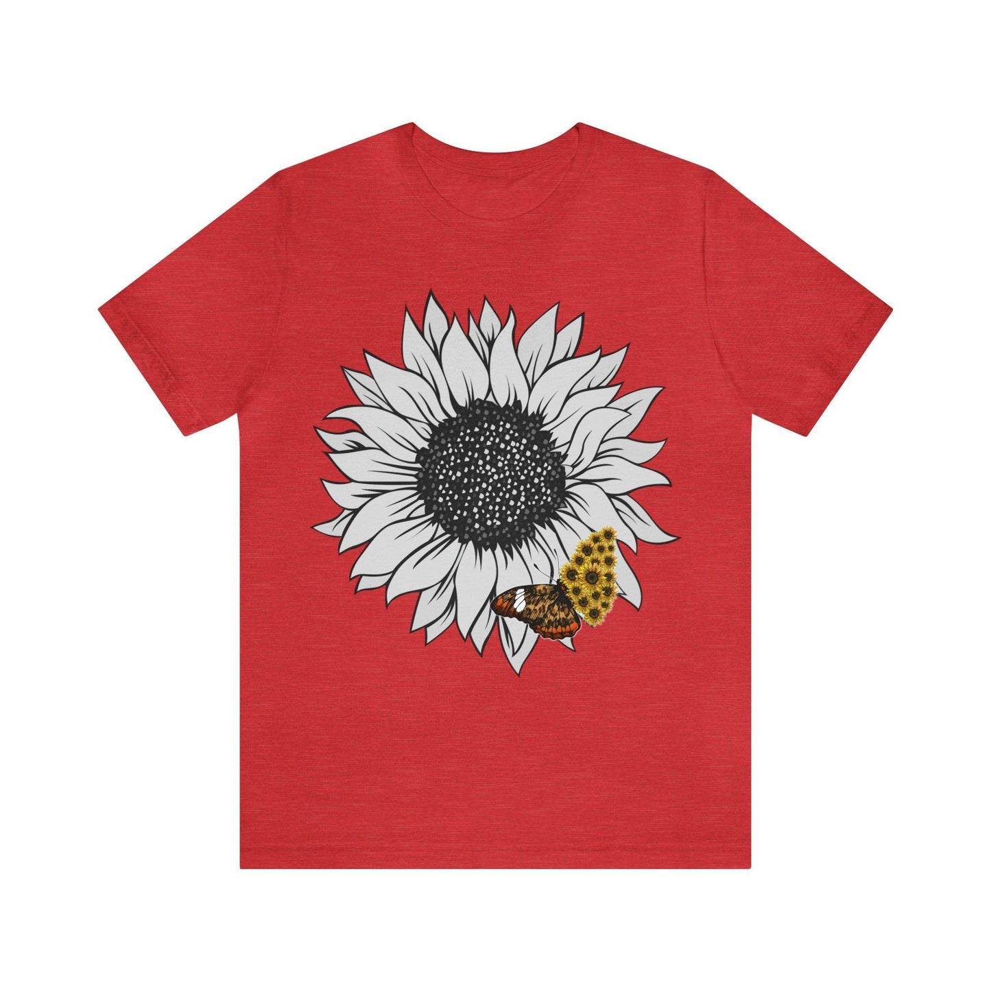 Flower Shirt, Sunflower Shirt, Floral Tee Shirt, Garden Shirt, Womens Fall Summer Shirt Sunshine Tee, Gift for Gardener, Nature love shirt - Giftsmojo