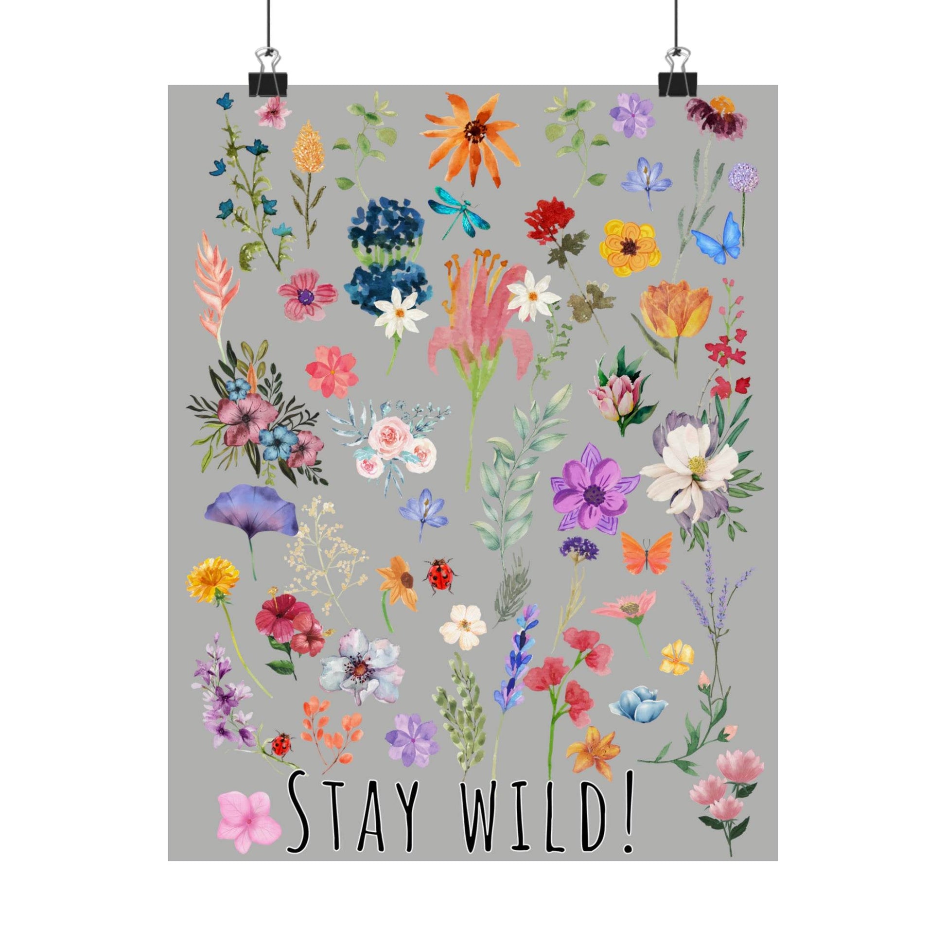 Watercolor Wildflowers Wall Art - Giftsmojo