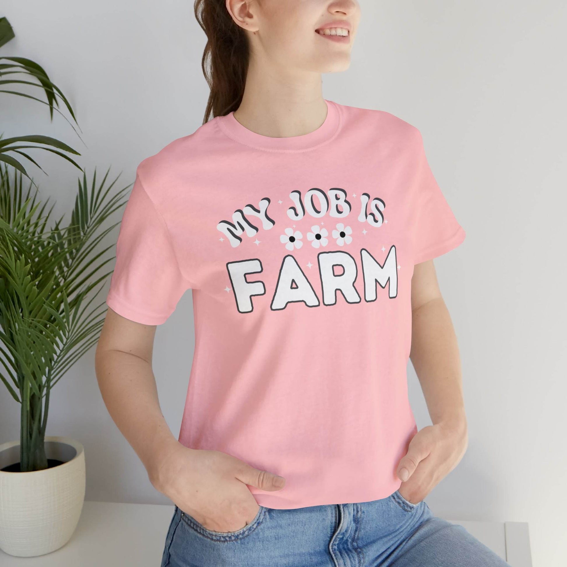 My Job is Farm Shirt Farmer Shirt Farming Shirt Homestead Gardening Shirt Farmers, Farmhand, Livestock Farmer, Crop Grower Horticulturist, Animal Scientist, Agricultural Engineer Environmental Scientist,  - Giftsmojo