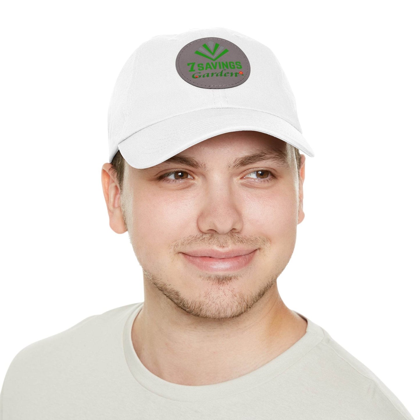 7savings Dad Hat with Leather Patch (Round) Plant lover hat - Giftsmojo