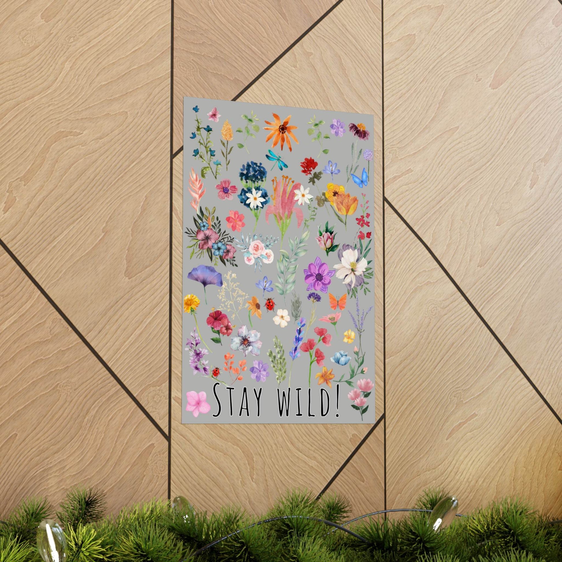 Watercolor Wildflowers Wall Art - Giftsmojo