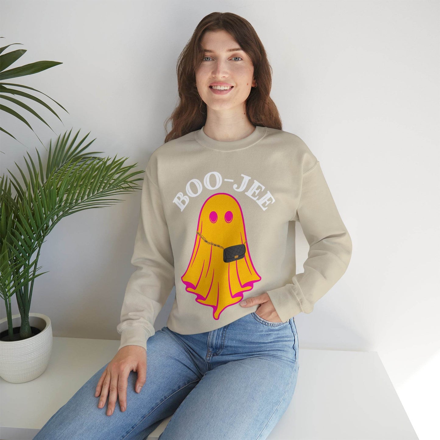 Boo-Jee Sweatshirt, Boo Halloween Sweatshirt, Spooky Ghost Sweatshirt, Boo Jee Shirt, Halloween Ghost Sweatshirt, Halloween Boo Shirt - Giftsmojo