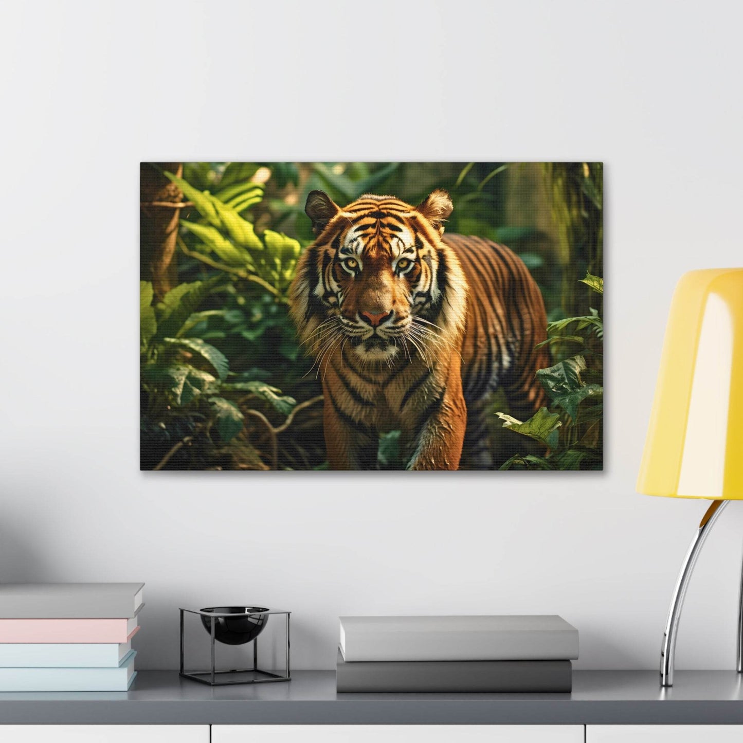 Tiger In Nature Art Canvas Gallery Wraps Tiger Print Large Canvas Art Animal Wall Art minimalist Wall Art Lover Gift - Giftsmojo