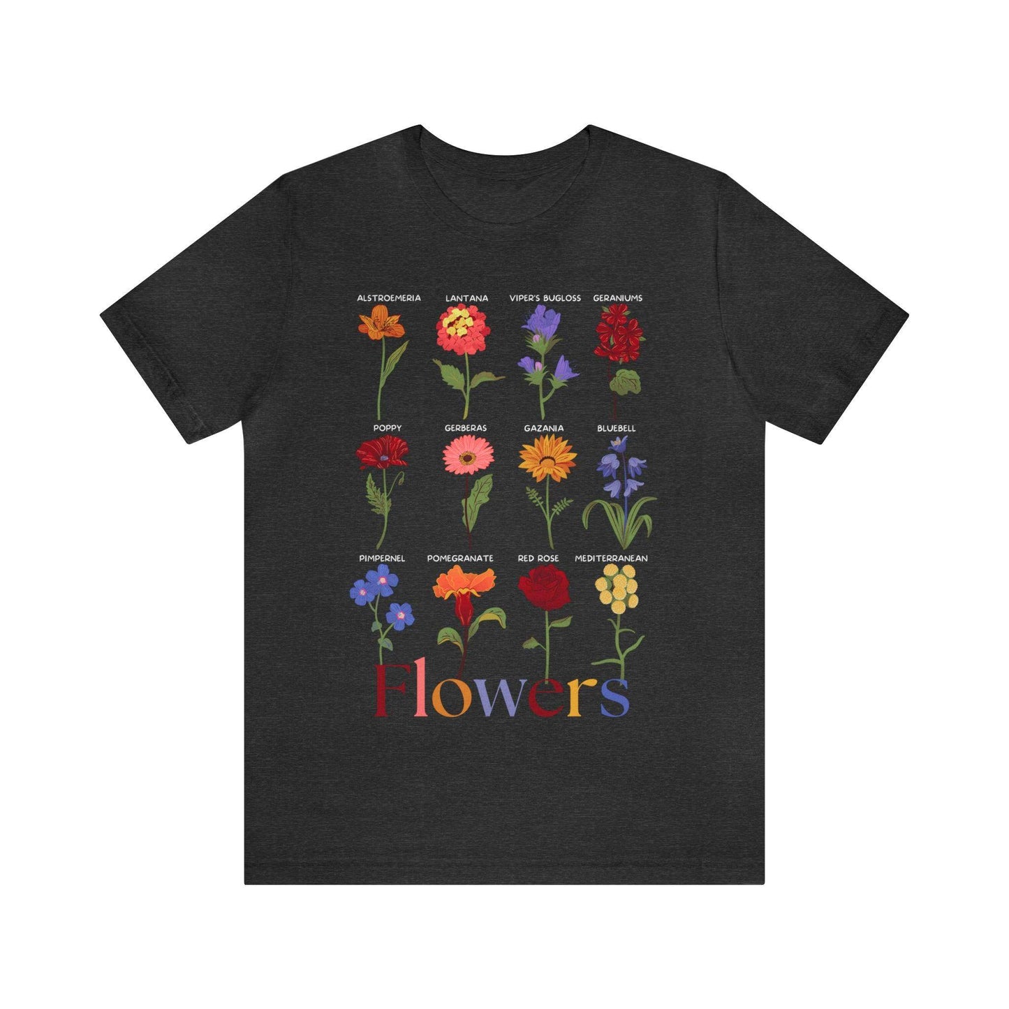 Wildflower Tshirt, Flower Shirt, Types of Flowers Shirt, Floral Tshirt, Gift for Women, Ladies Shirts Best Friend Gift, Plant Mom Nature - Giftsmojo