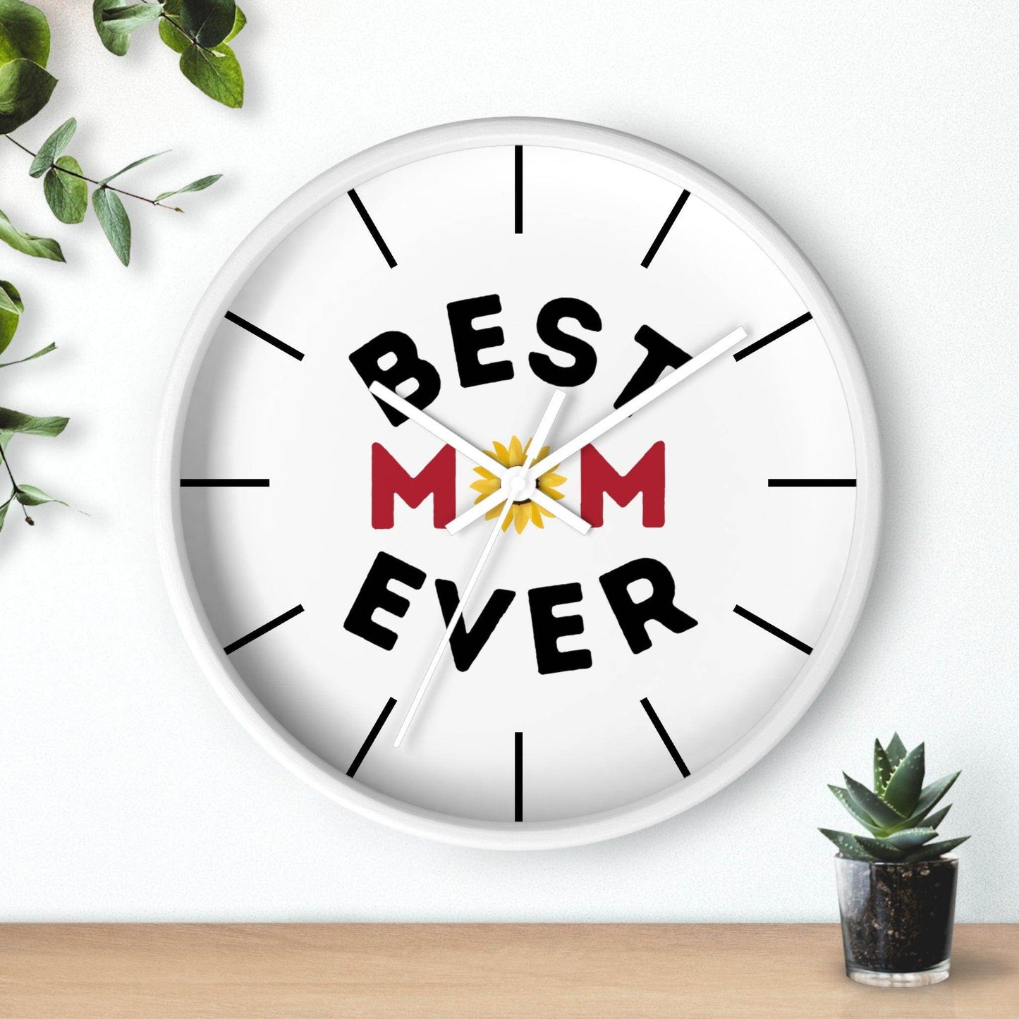 Best Mom Ever Clock, Wall Clock, Gift for Mom Home decor gift, House Warming gift, New Home Gift, - Giftsmojo