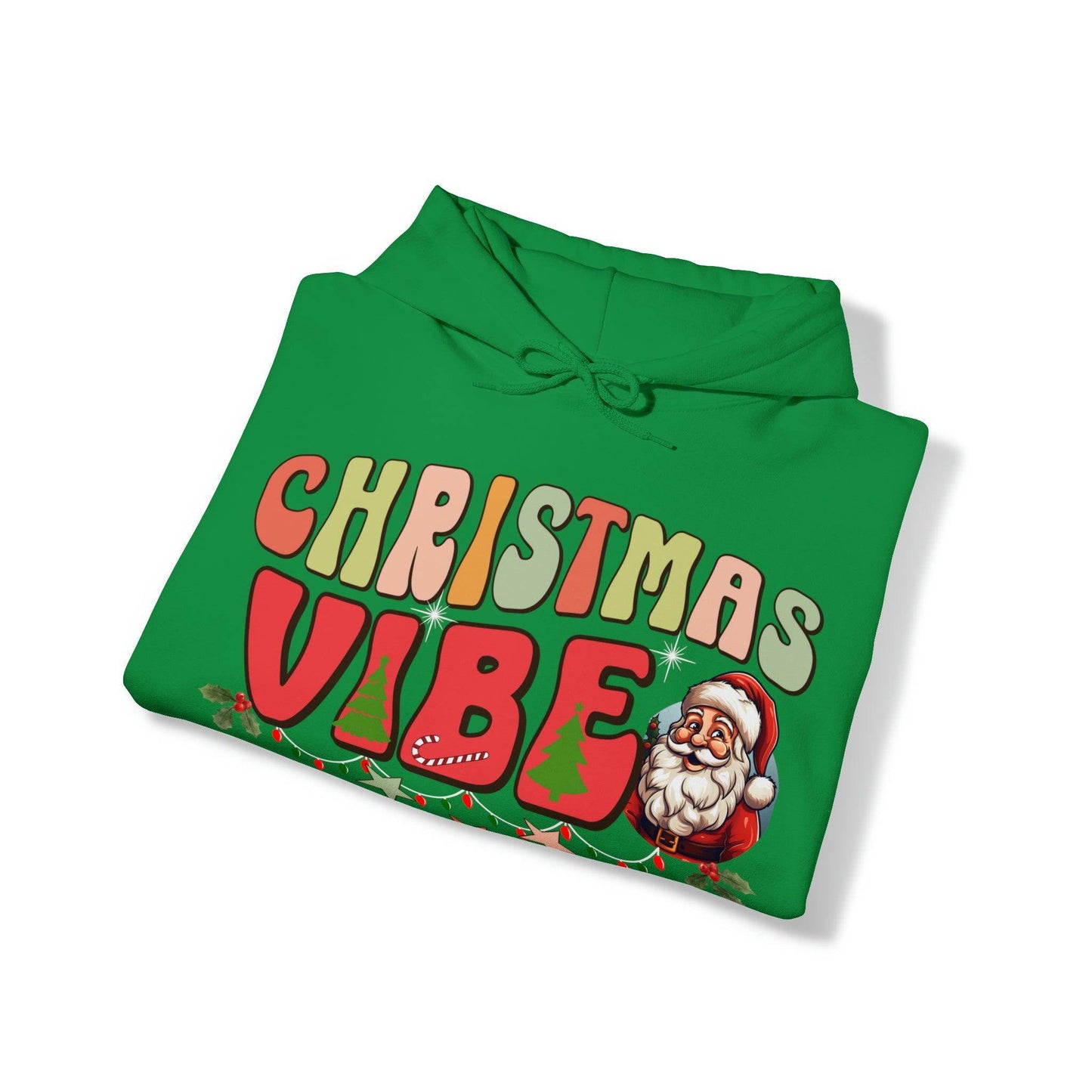 Cute Christmas Vibes Hooded Sweatshirt Funny Christmas Shirt - Giftsmojo