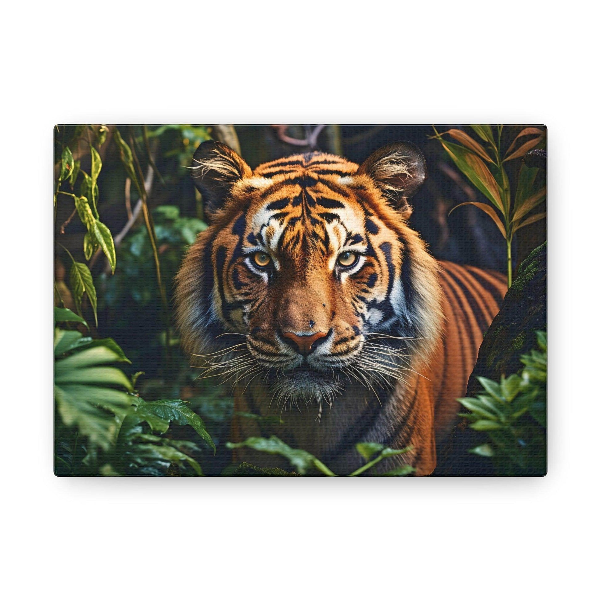 Tiger In Nature Art Canvas Gallery Wraps Tiger Print Large Canvas Art Animal Wall Art minimalist Wall Art Lover Gift - Giftsmojo