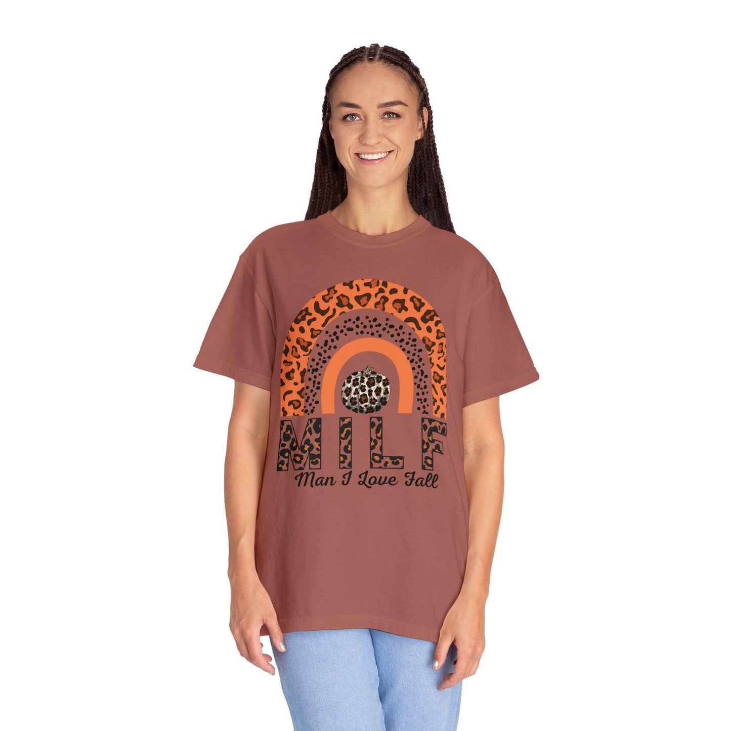 Man I love Fall Gift for Fall Funny fall shirts gift Pumpkin comfort colors shirt - Giftsmojo