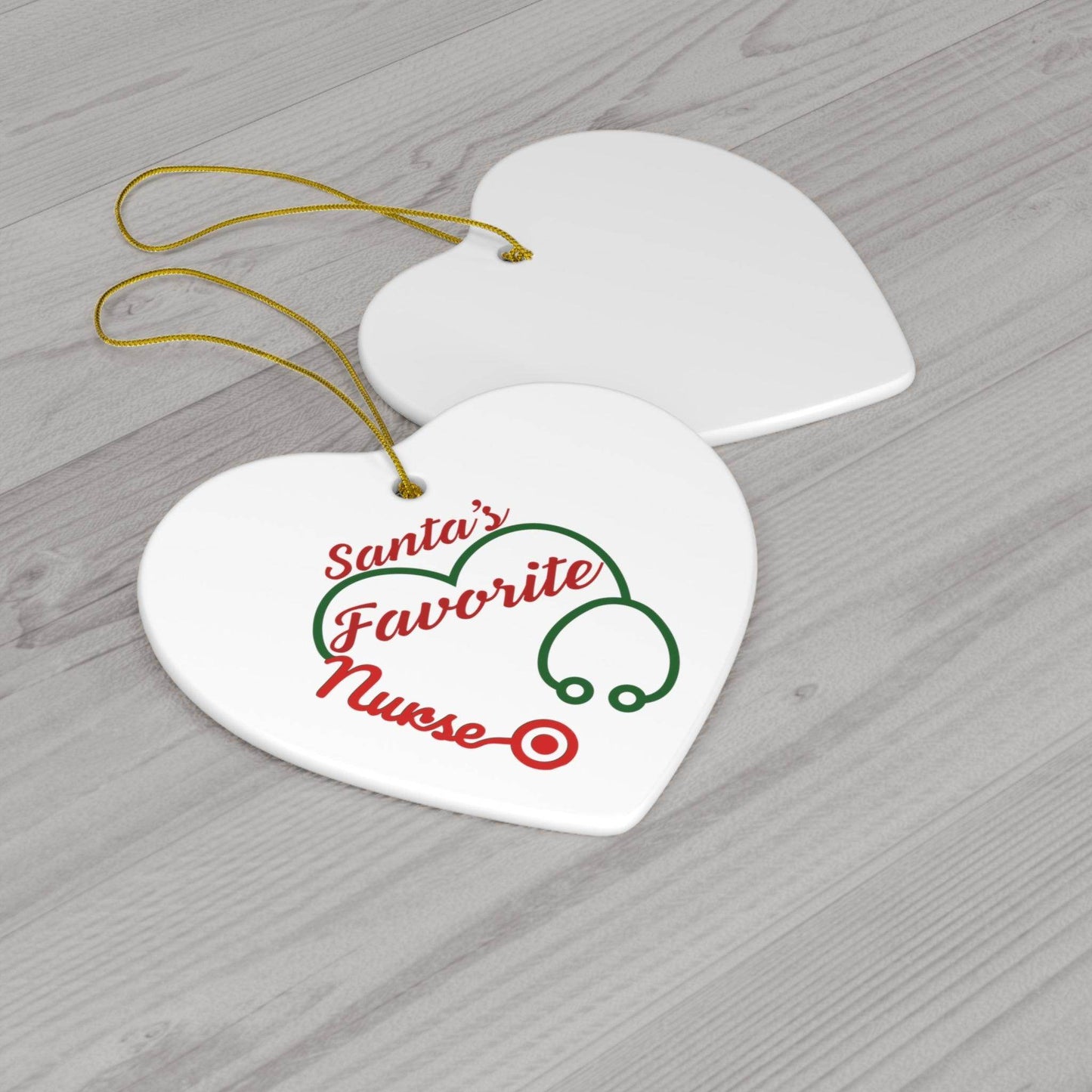 Santa's Favorite Nurse Christmas Ornament Nurse Ornament Nurse Christmas Tree Ornament Nurse Care Ornament Nurses Ornament Occupation Job - Giftsmojo