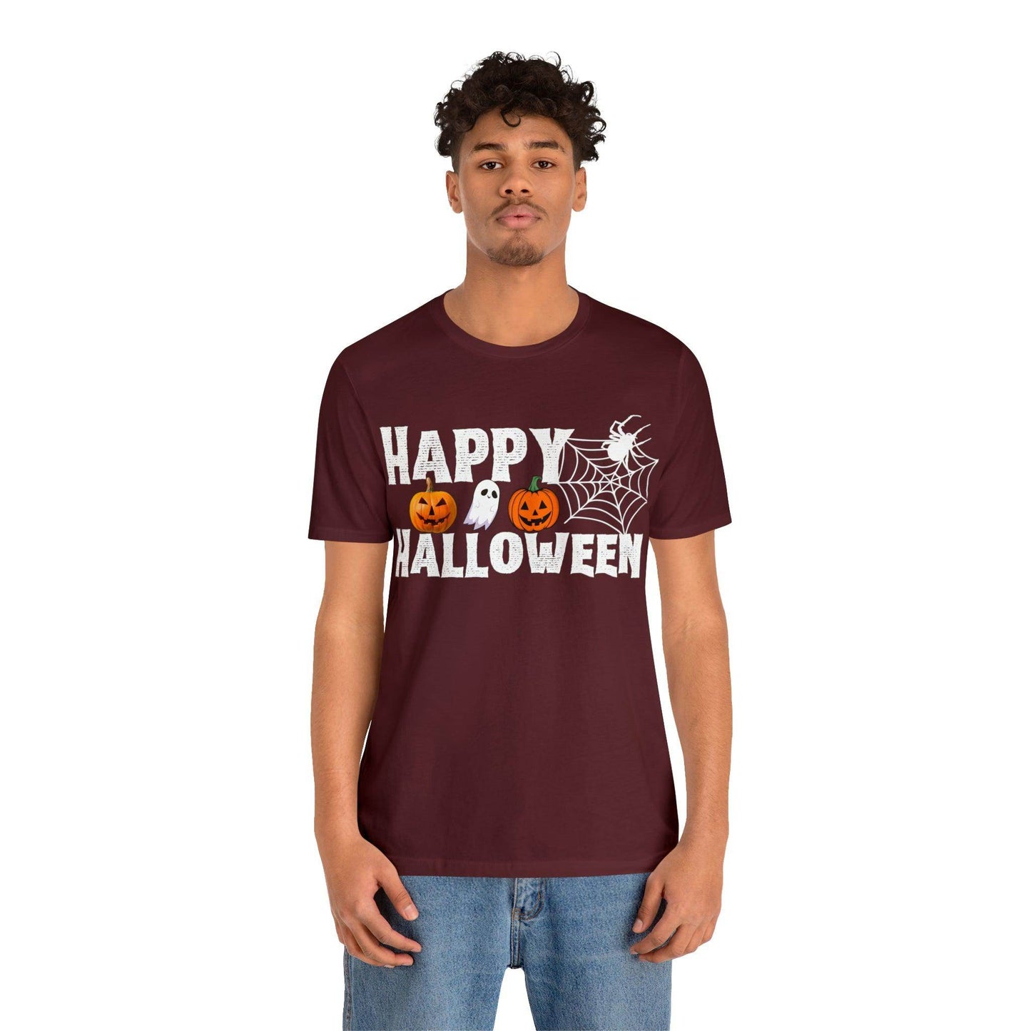 Happy Halloween Costume Pumpkin Ghost Spider Shirt - Giftsmojo