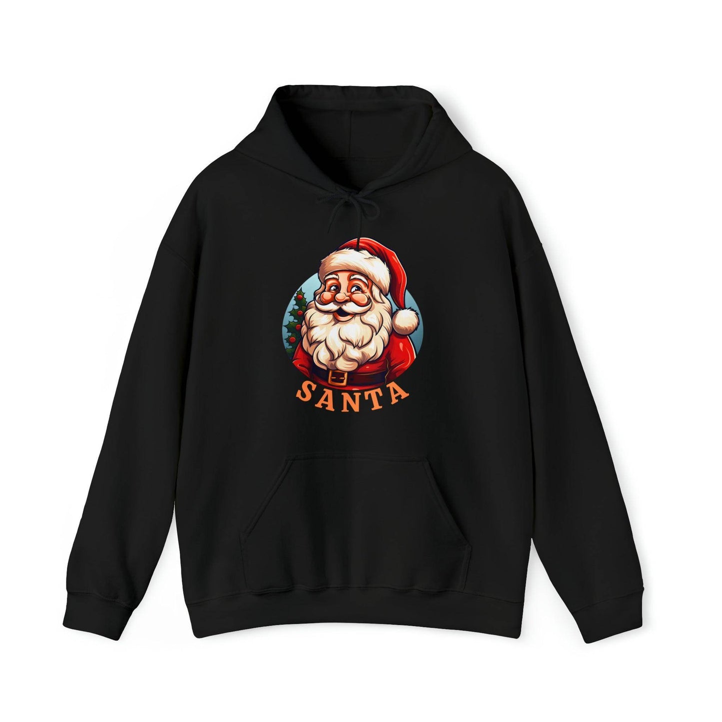 Santa Hooded Sweatshirt Santa Hooded Sweatshirt Christmas Sweater Pullover Christmas Pullover Santa Claus Shirt - Giftsmojo