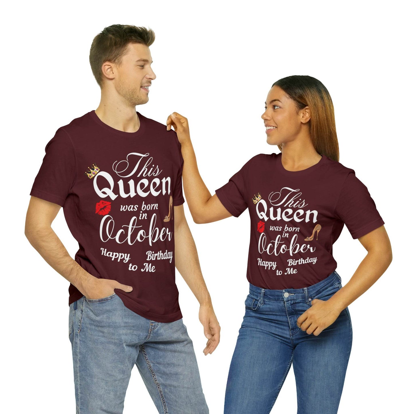 Birthday Queen Shirt, Gift for Birthday, This Queen was born in October Shirt, Funny Queen Shirt, Funny Birthday Shirt, Birthday Gift - Giftsmojo