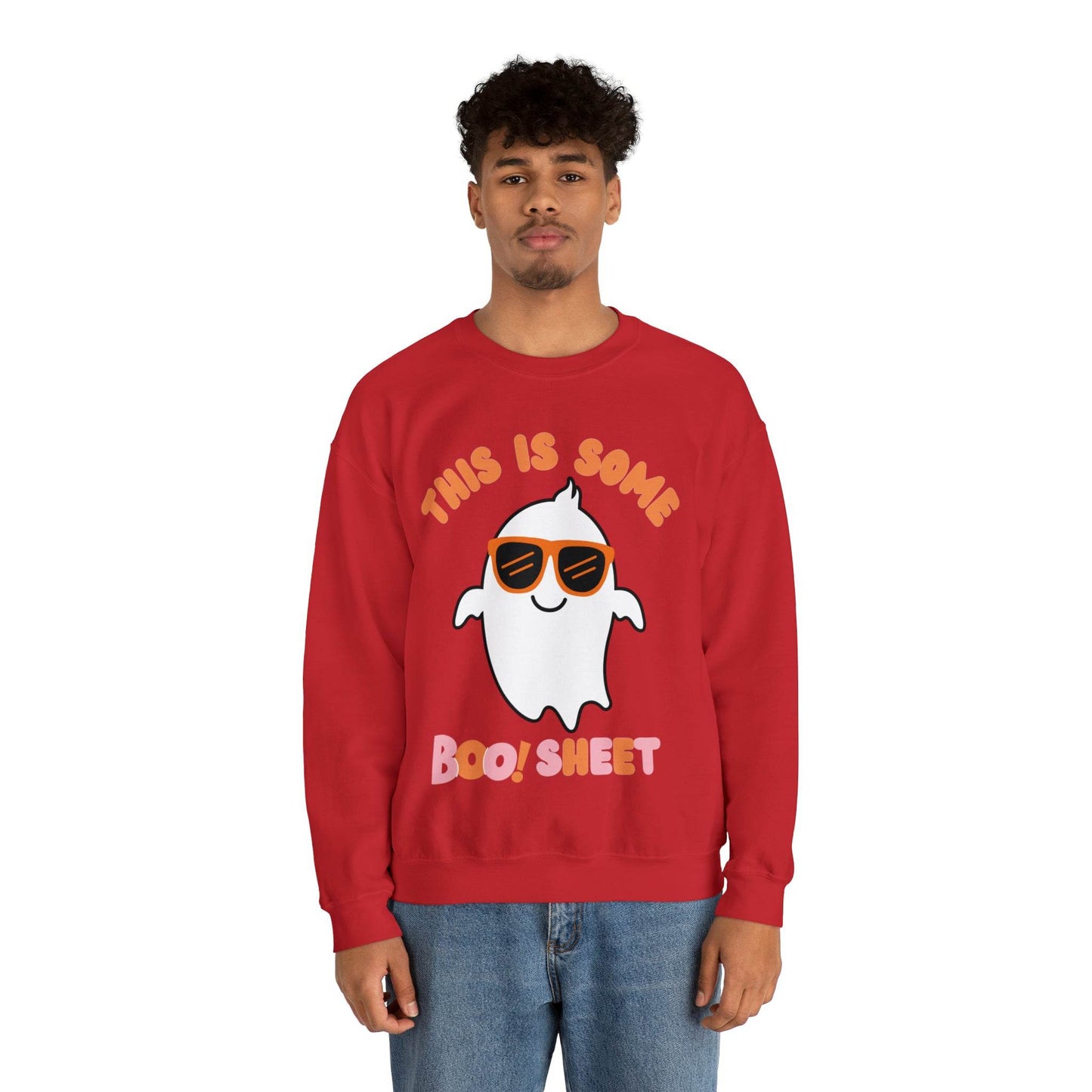 This Is Some Boo Sheet Ghost Sweatshirt Cute Ghost Sweatshirt Boo Ghost Sweatshirt Gift Shirt Funny Halloween Shirt Spooky Season Shirt - Giftsmojo