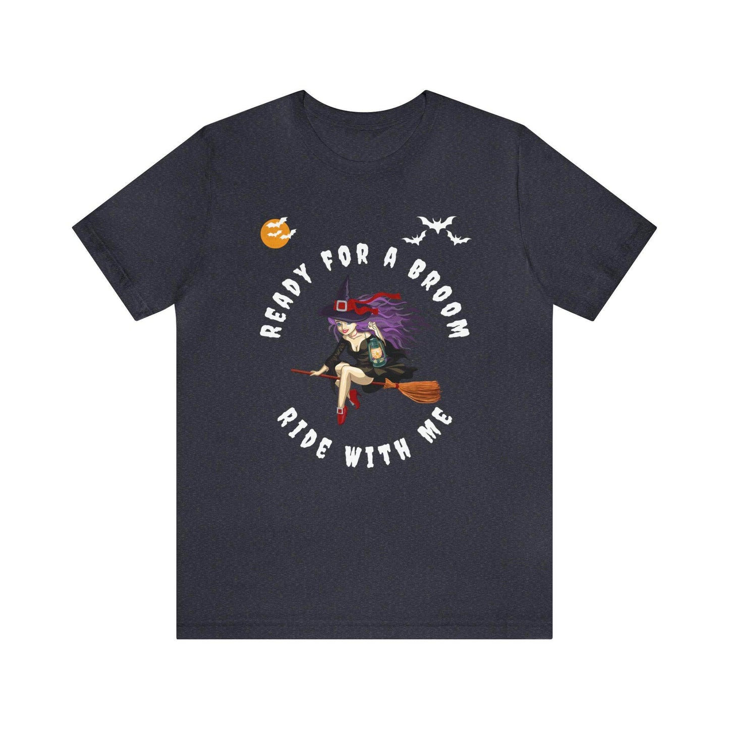 Ready for a Broom Ride with Me Halloween shirt, Witch shirt, Halloween tshirt, Halloween outfit, Work Halloween Costume - Giftsmojo