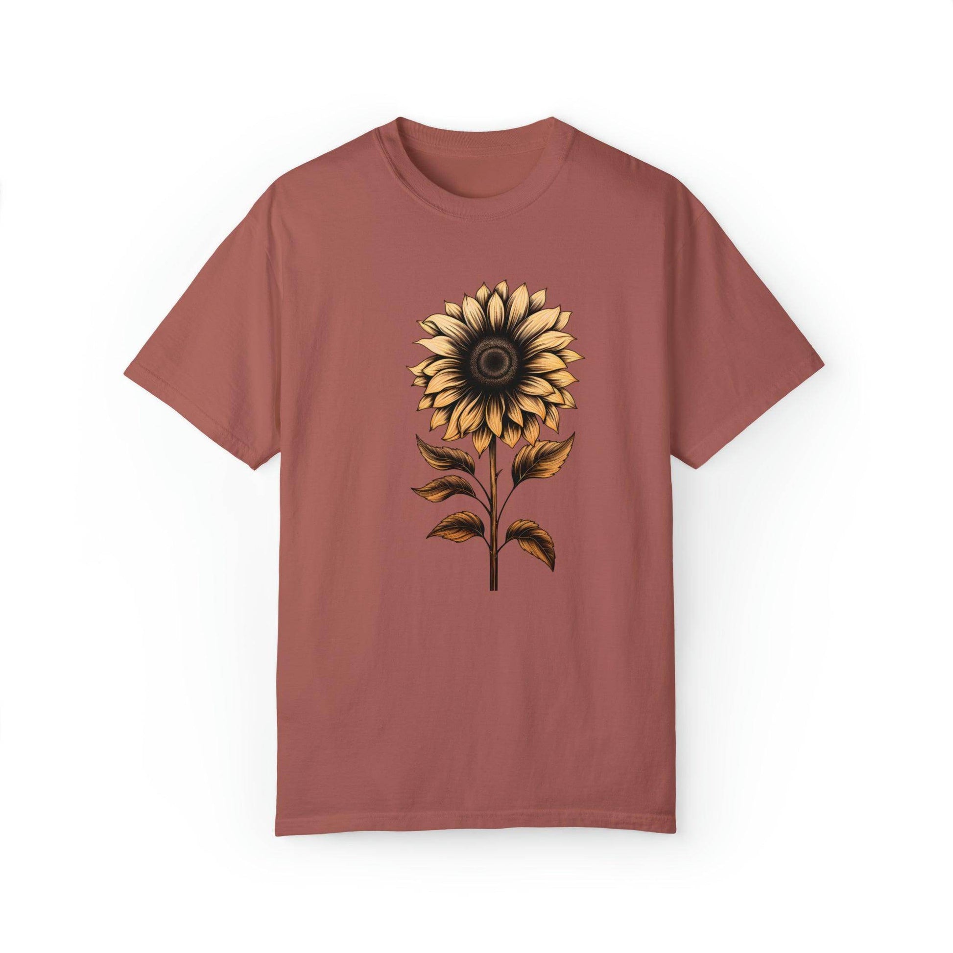 Vintage Sunflower Shirt Flower Shirt Aesthetic, Floral Graphic Tee Floral Shirt Flower T-shirt, Vintage Wild Flower Shirt Vintage Flower Shirt, - Giftsmojo