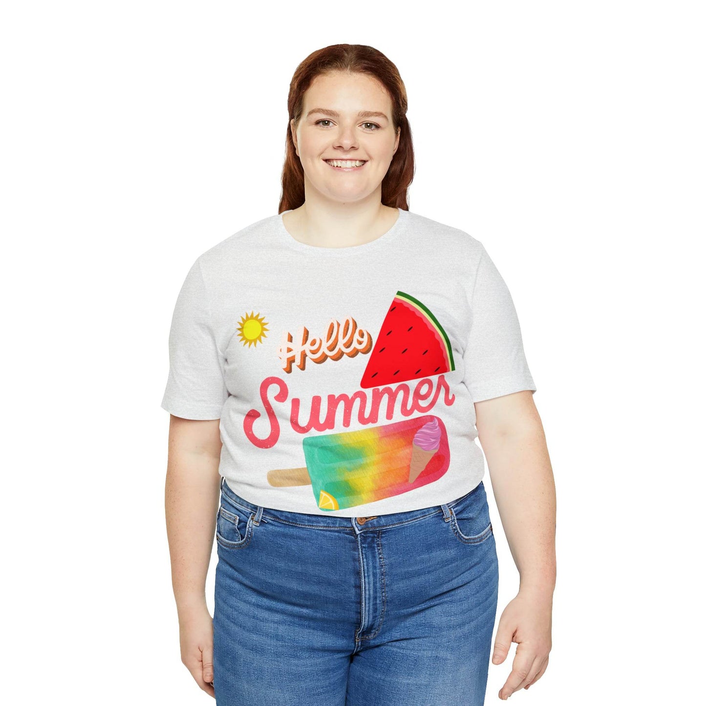 Hello Summer Shirt, Hello Summer, Summer shirts for women and men, Funny Shirt, Summer Vibes, Trendy Fashion, Summertime Fun - Giftsmojo