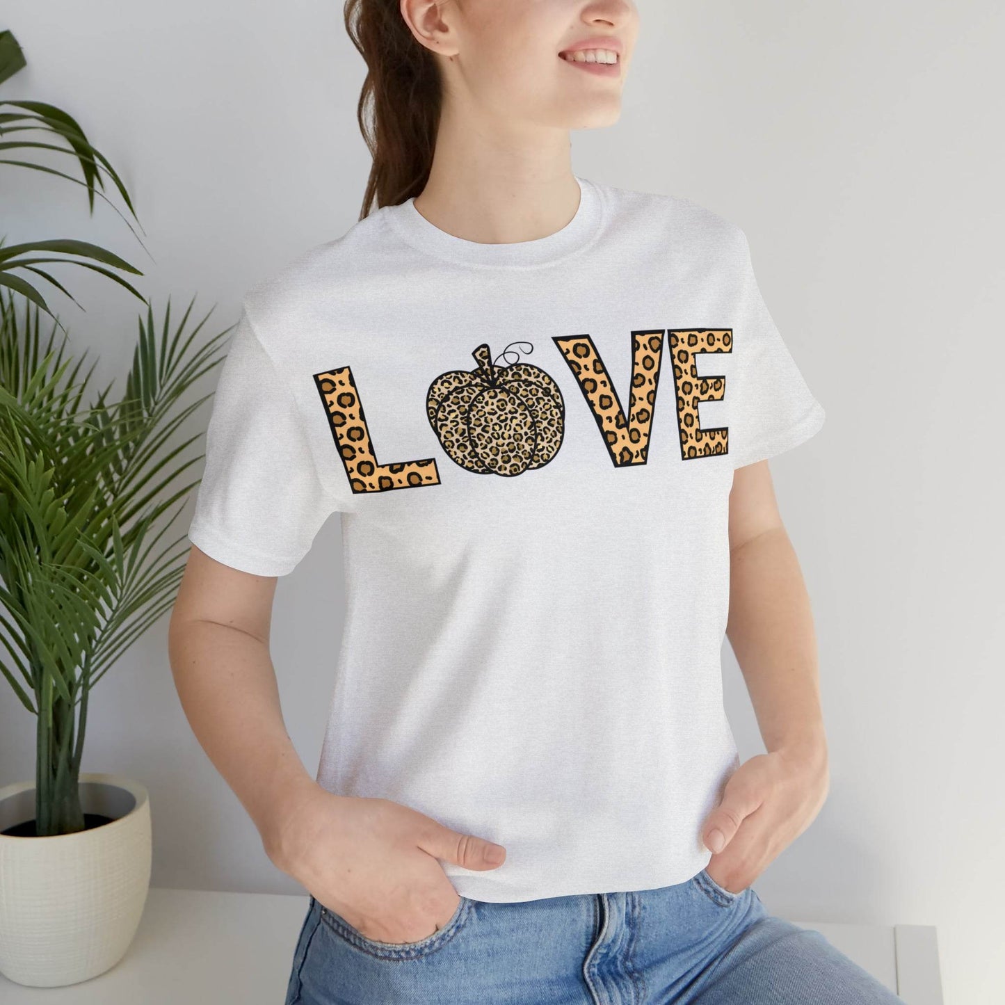 Embrace the Wild - Fall Leopard Print Shirt Leopard Print Love Fall - Pumpkin shirt - autumn shirt - Giftsmojo