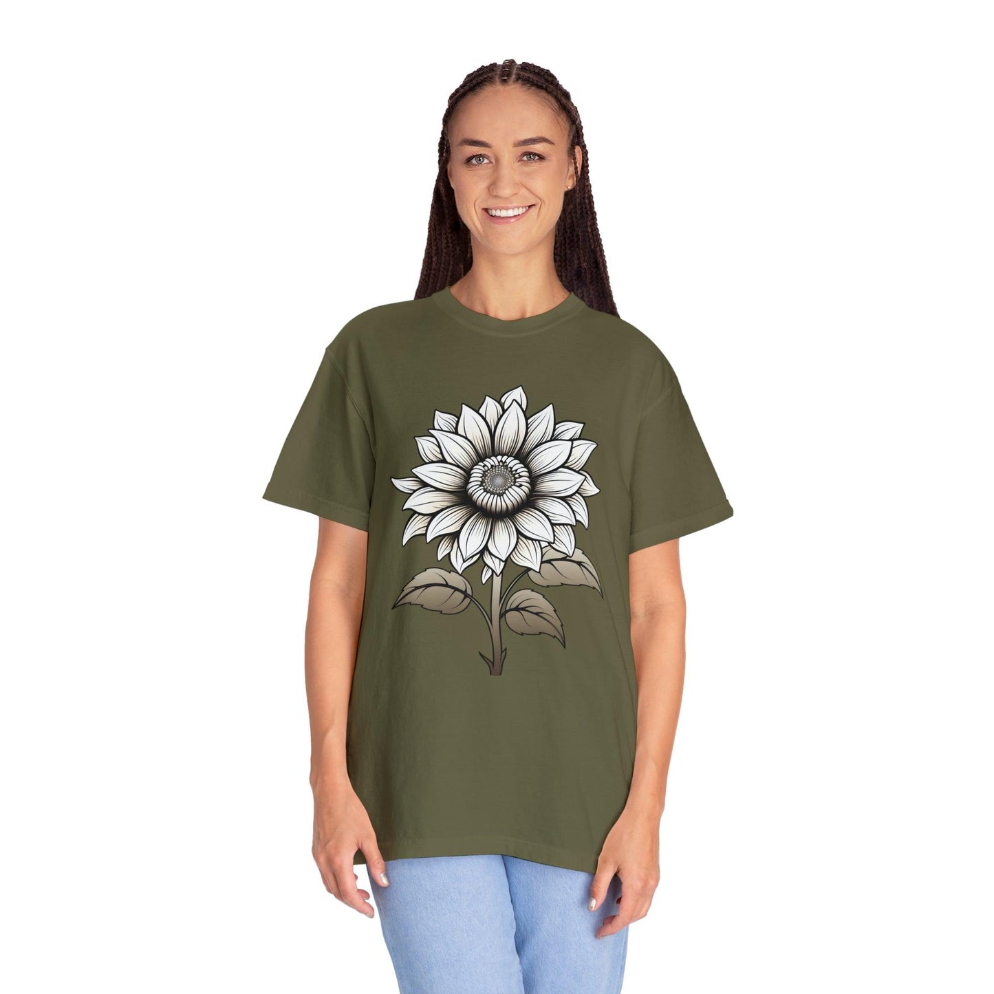 Sunflower Shirt Vintage Flower Shirt Aesthetic, Floral Graphic Tee Floral Shirt Flower T-shirt, Wild Flower Shirt Gift For Her