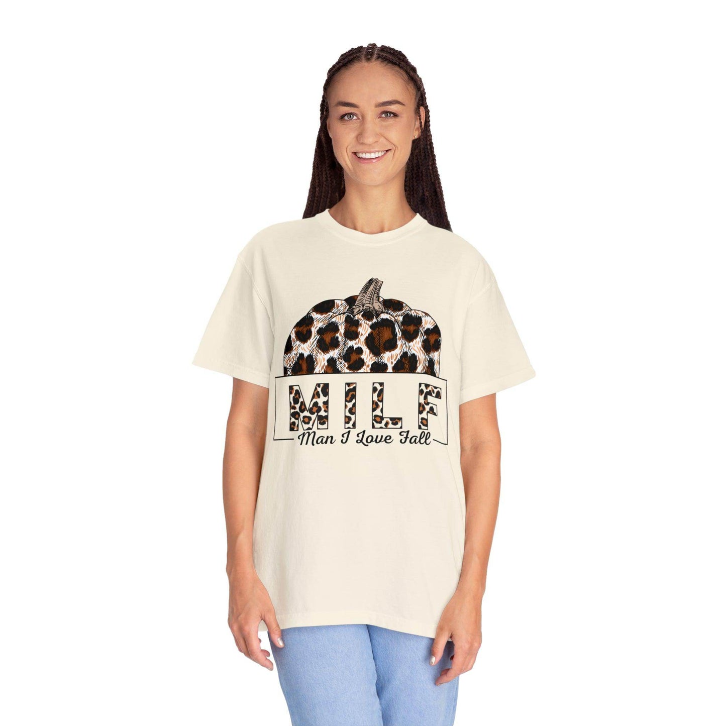 MILF Man I love Fall Gift for Fall Lover Shirt, Comfort Colors Funny Fall Shirts Gift, Thanksgiving Gift, Funny Halloween Shirts Sarcastic - Giftsmojo