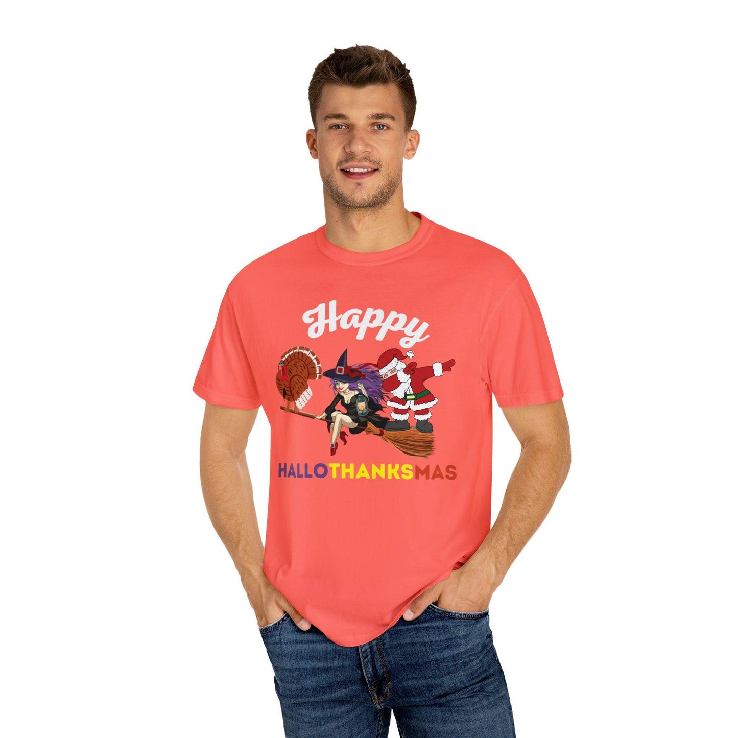 Happy HALLOTHANKSMAS Gift for Fall Halloween Thanksgiving Christmas Gift - Giftsmojo