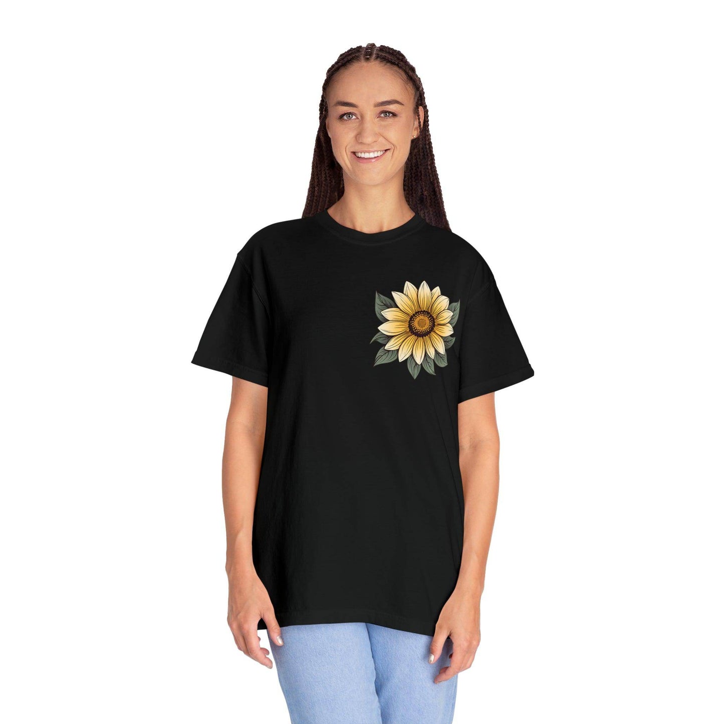 Sunflower Shirt Women Flower Shirt Aesthetic, Floral Graphic Tee Floral Shirt Flower T-shirt, Wild Flower Shirt Gift For Her Wildflower T-shirt - Giftsmojo