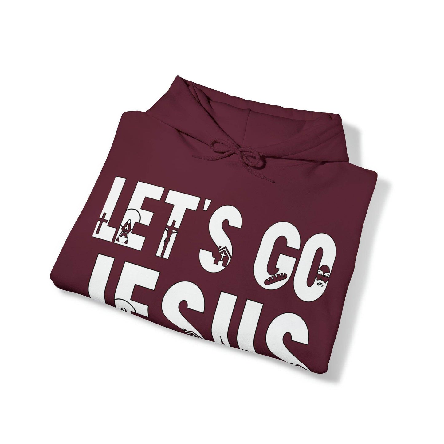 Let's Go Jesus Hooded Sweatshirt Funny Christian Shirt Christian Gift Trendy Christian Sweatshirt Religious Sweatshirt Jesus Hoodie Faith Shirt - Giftsmojo