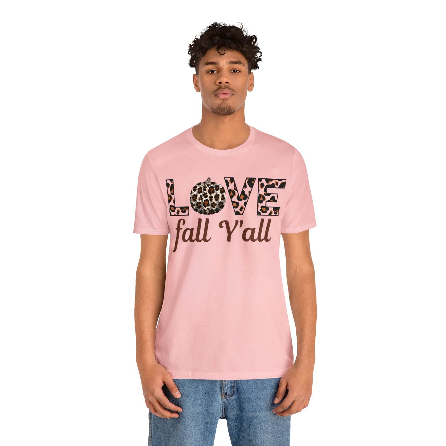 Leopard Print Love Fall Y'all Love Fall shirt Fall lover gift - Giftsmojo