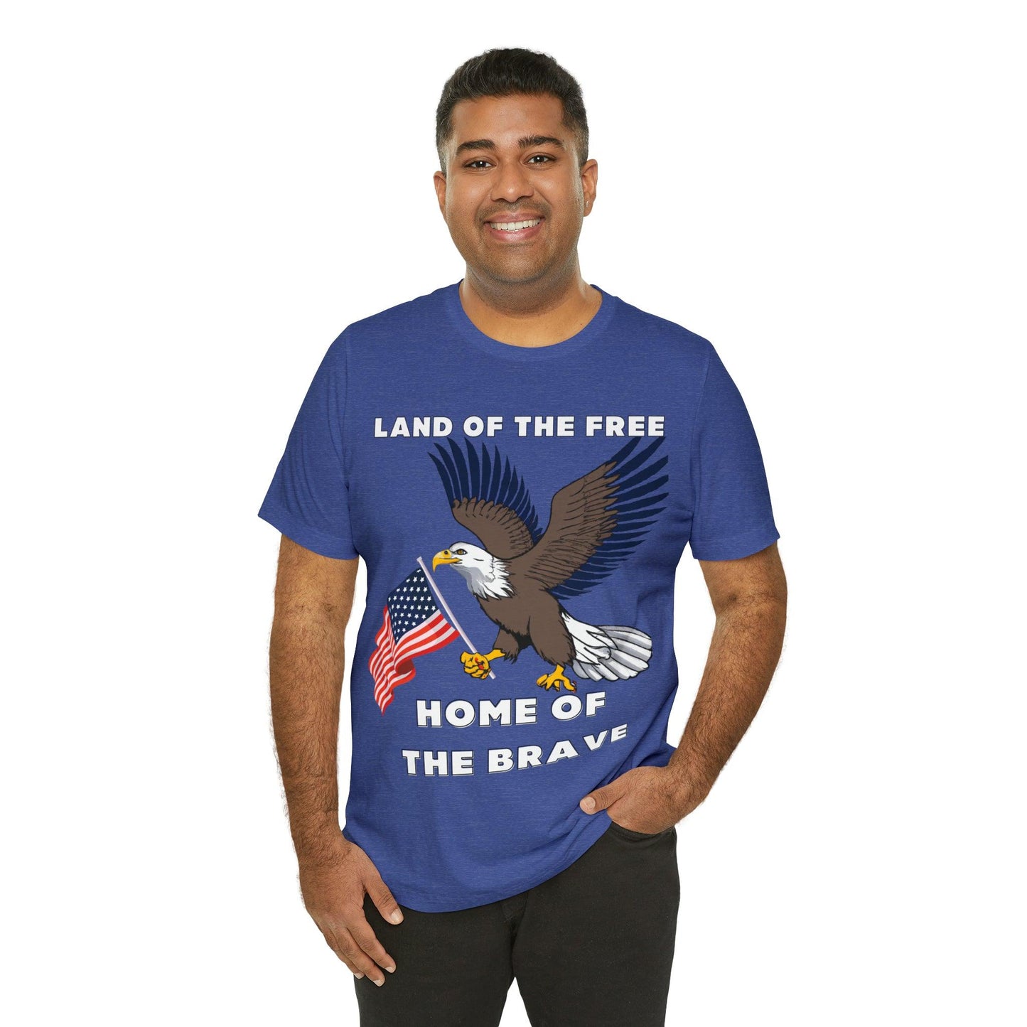 Celebrate Independence Day with Patriotic Shirts: Land of the free, Home of the Brave Shirt for Women and Men