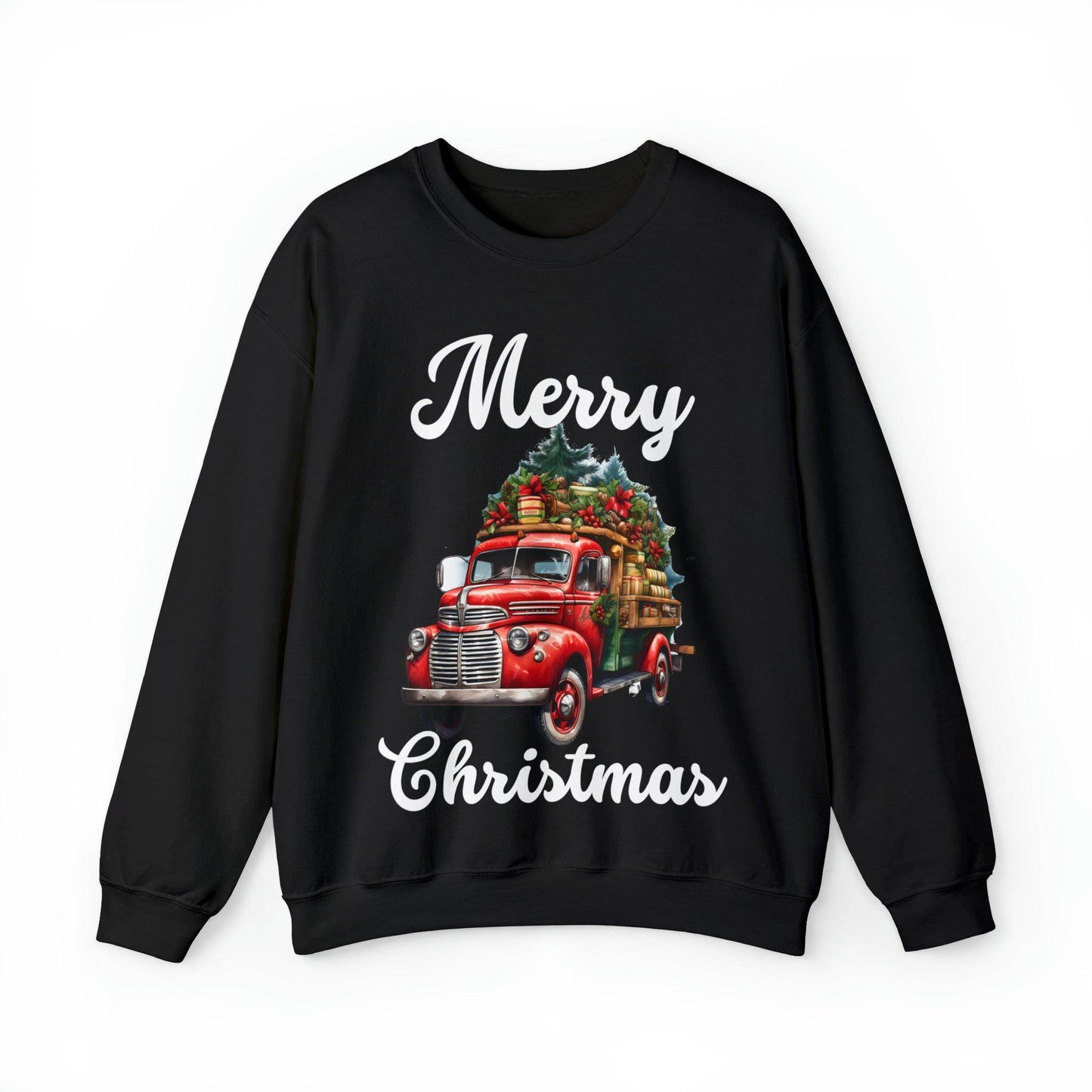 Christmas Tree Truck Sweatshirt Christmas Truck Sweatshirt Christmas Sweater Tree Truck Shirt Christmas Sweatshirt Tree Sweat Pine Tree Pullover - Giftsmojo