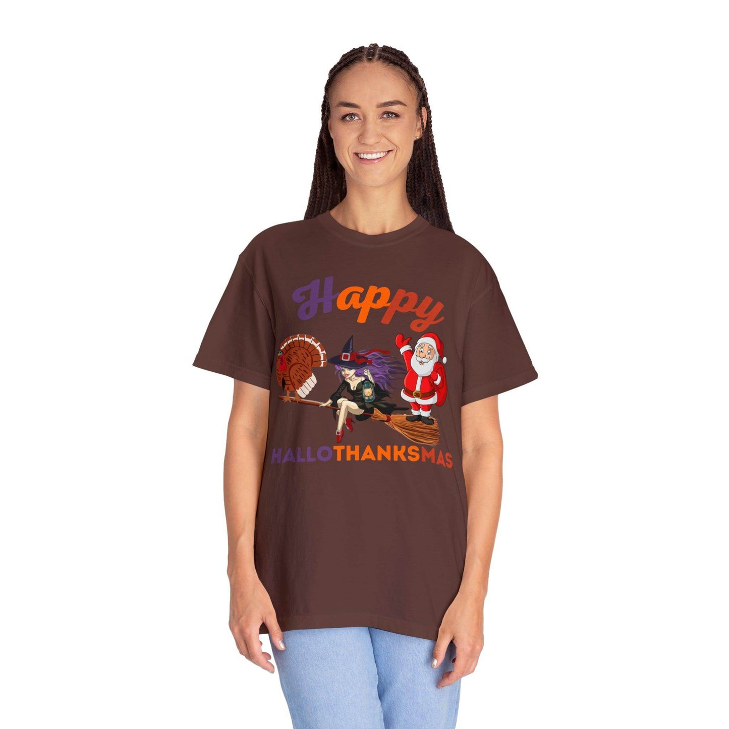 Happy HALLOTHANKSMAS Gift for Fall Halloween Thanksgiving Christmas Gift - Giftsmojo
