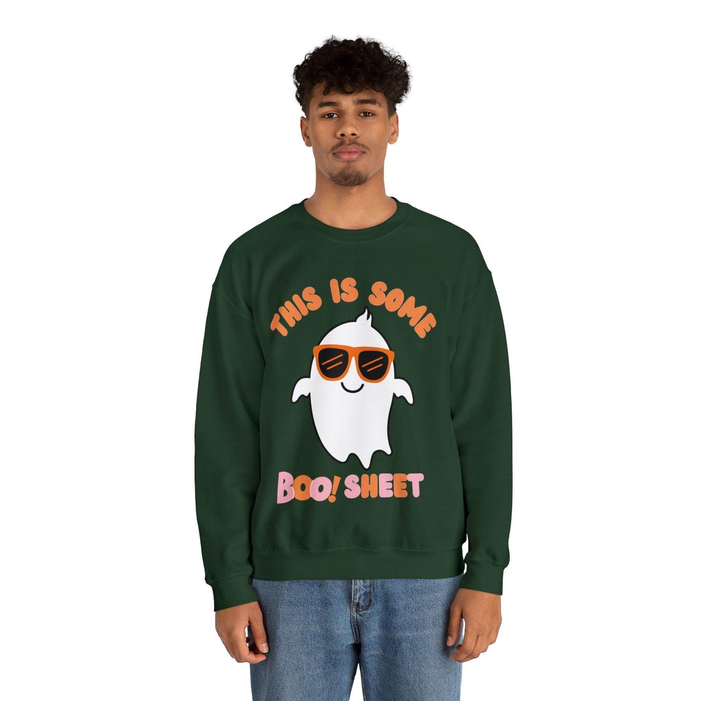 This Is Some Boo Sheet Ghost Sweatshirt Cute Ghost Sweatshirt Boo Ghost Sweatshirt Gift Shirt Funny Halloween Shirt Spooky Season Shirt - Giftsmojo