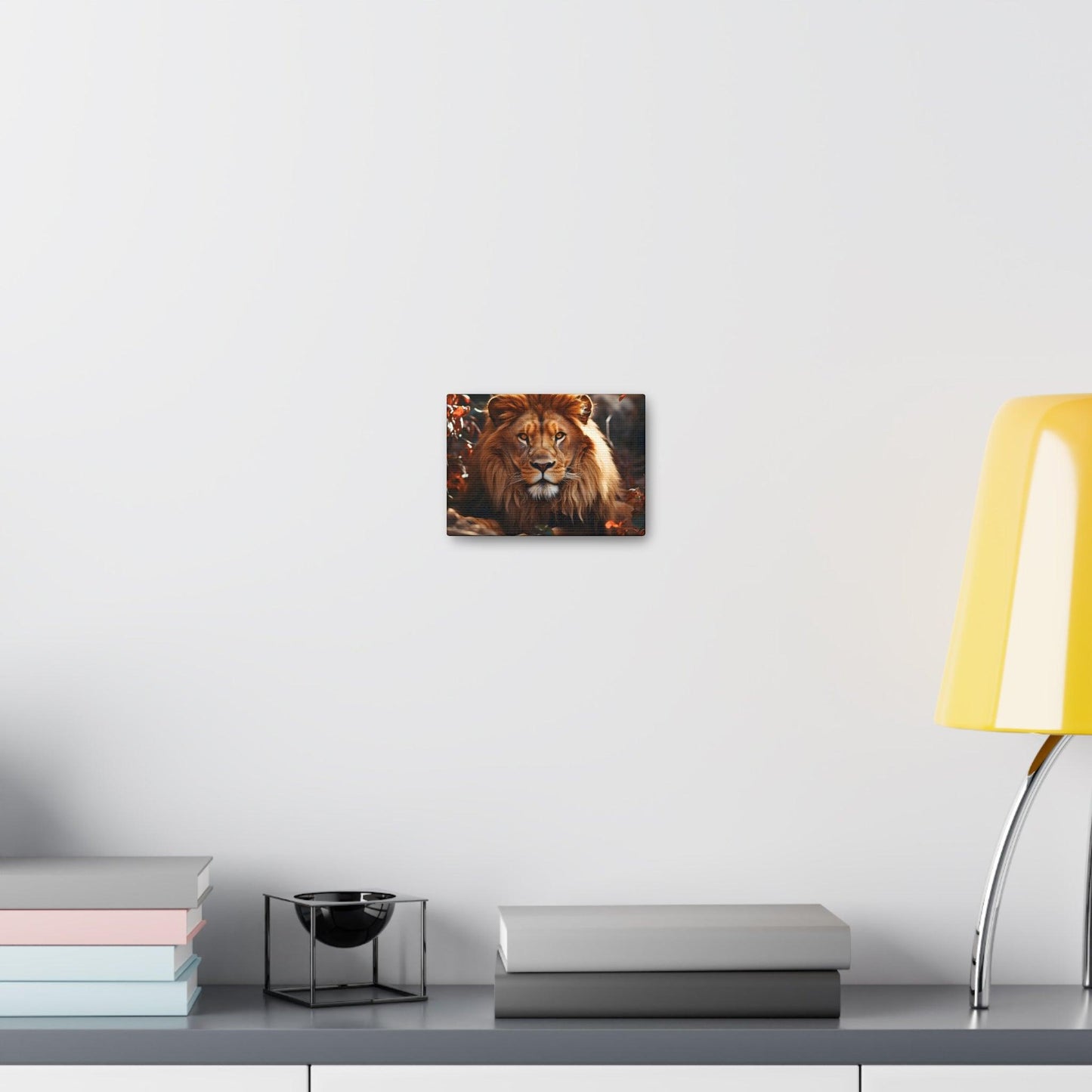 Lion In Nature Art Canvas Gallery Wraps Lion Print Large Canvas Art Animal Wall Art minimalist Wall Art Lover Gift