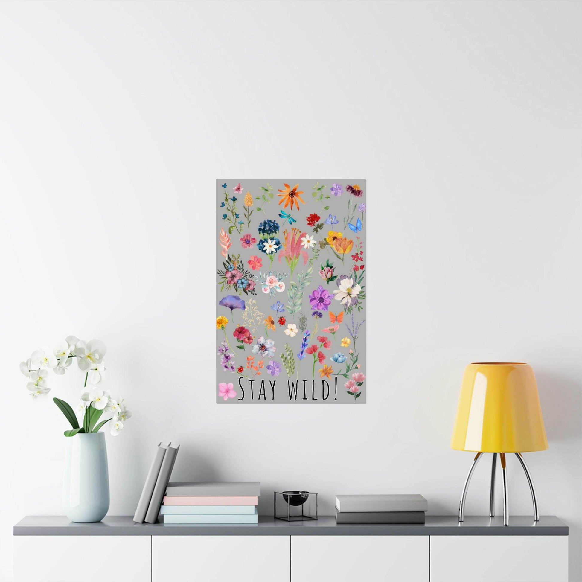Watercolor Wildflowers Wall Art - Giftsmojo