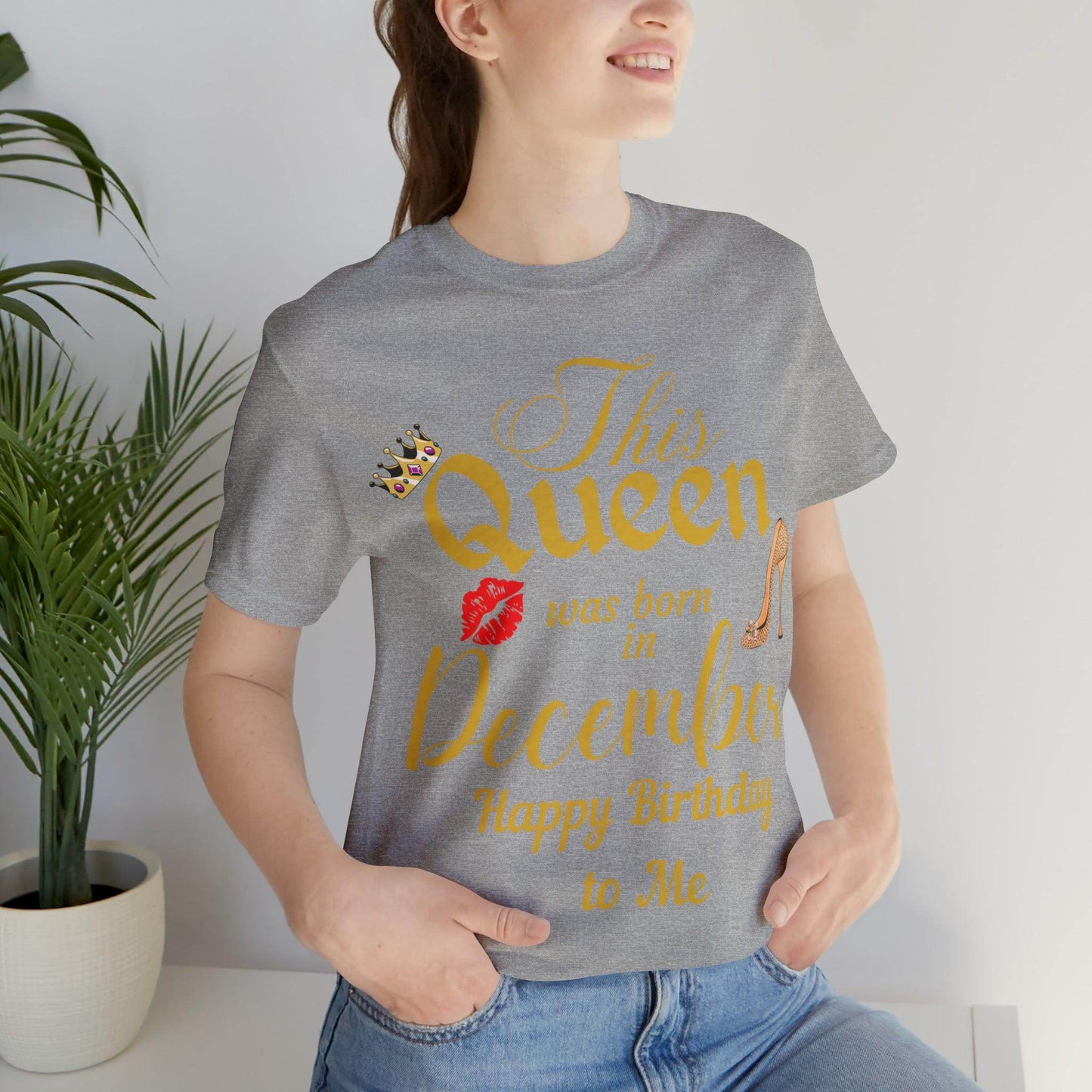 Birthday Queen Shirt, Gift for Birthday, This Queen was born in December Shirt, Funny Queen Shirt, Funny Birthday Shirt, Birthday Gift - Giftsmojo