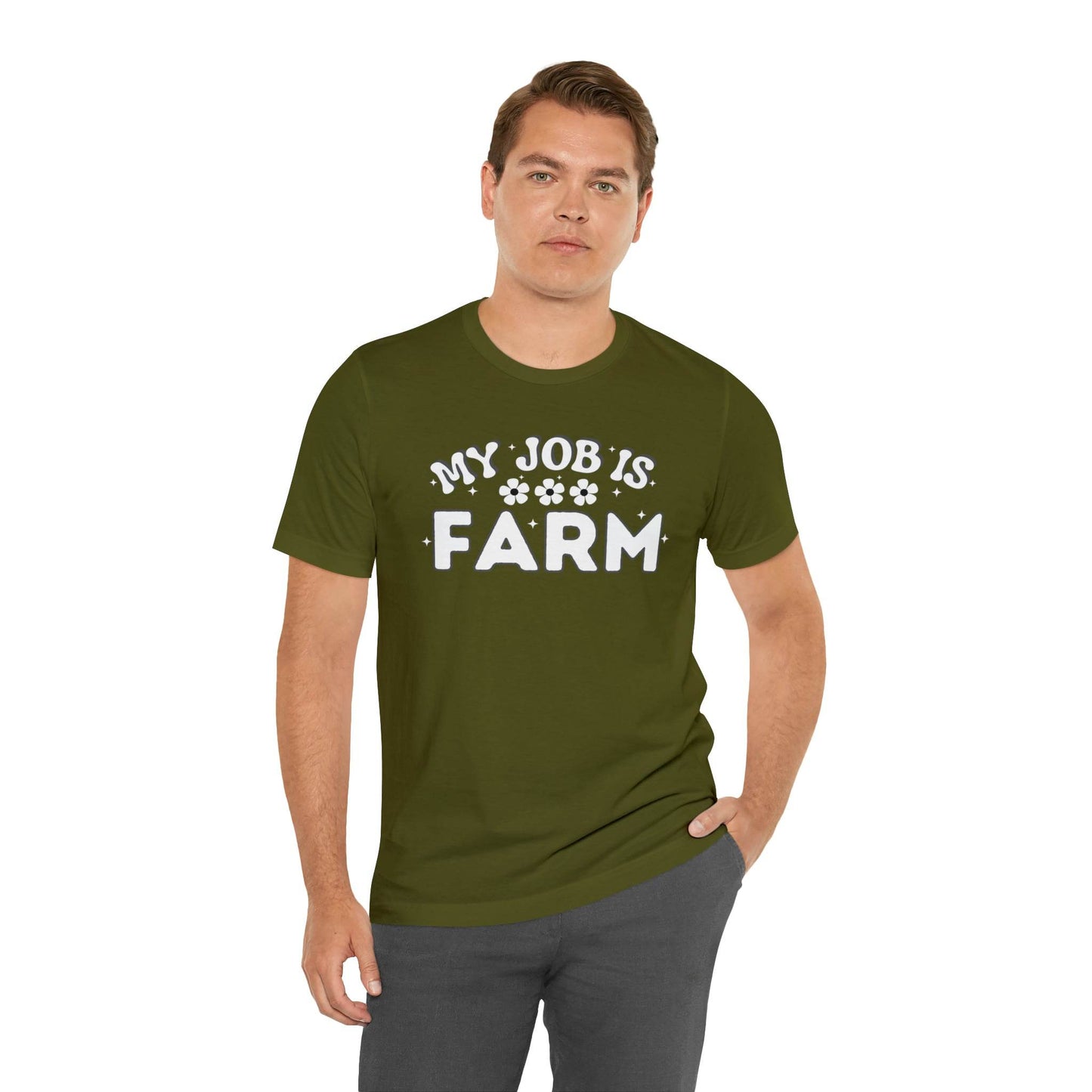 My Job is Farm Shirt Farmer Shirt Farming Shirt Homestead Gardening Shirt Farmers, Farmhand, Livestock Farmer, Crop Grower Horticulturist, Animal Scientist, Agricultural Engineer Environmental Scientist,  - Giftsmojo