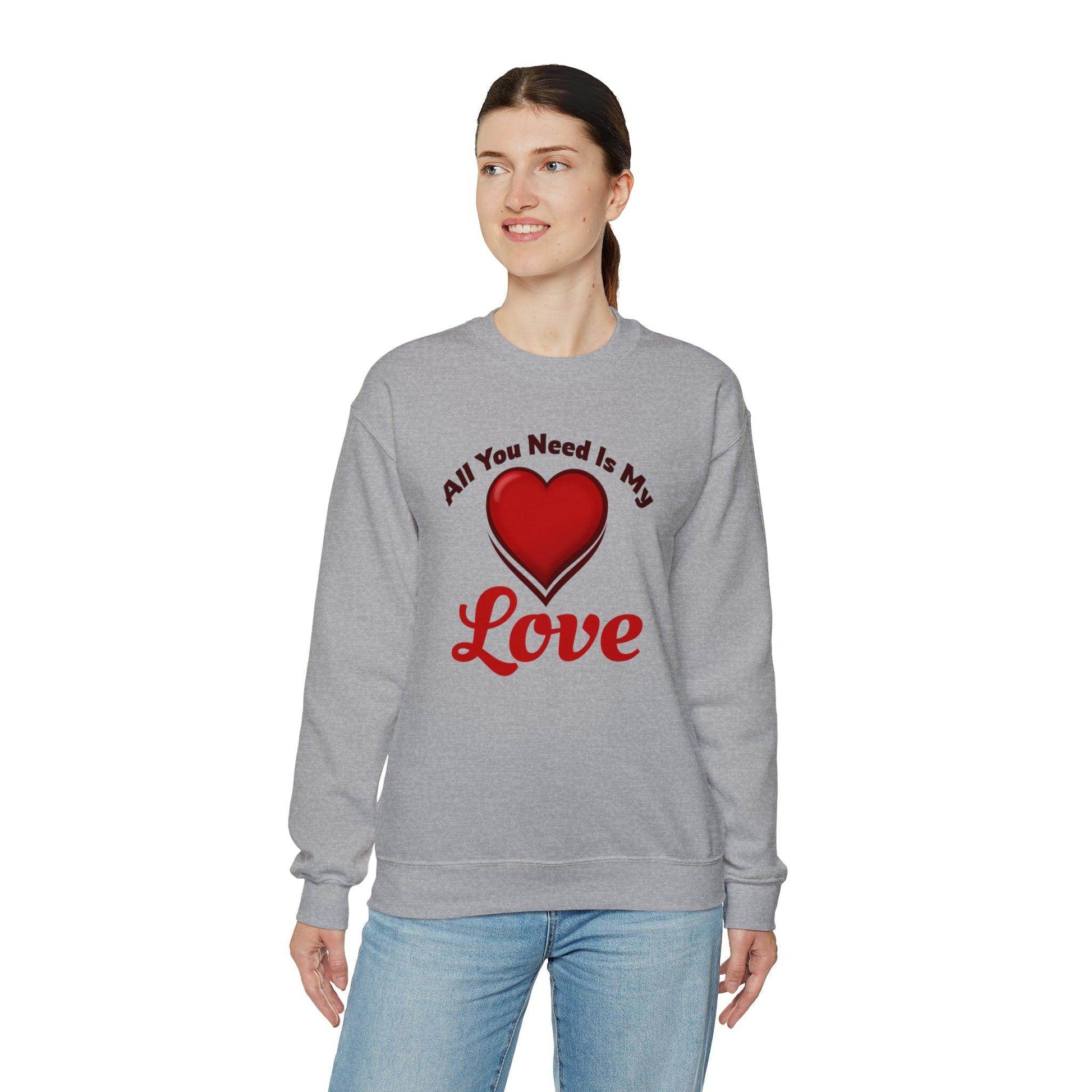 All you need is My Love Tee Hooded Sweatshirt - Giftsmojo