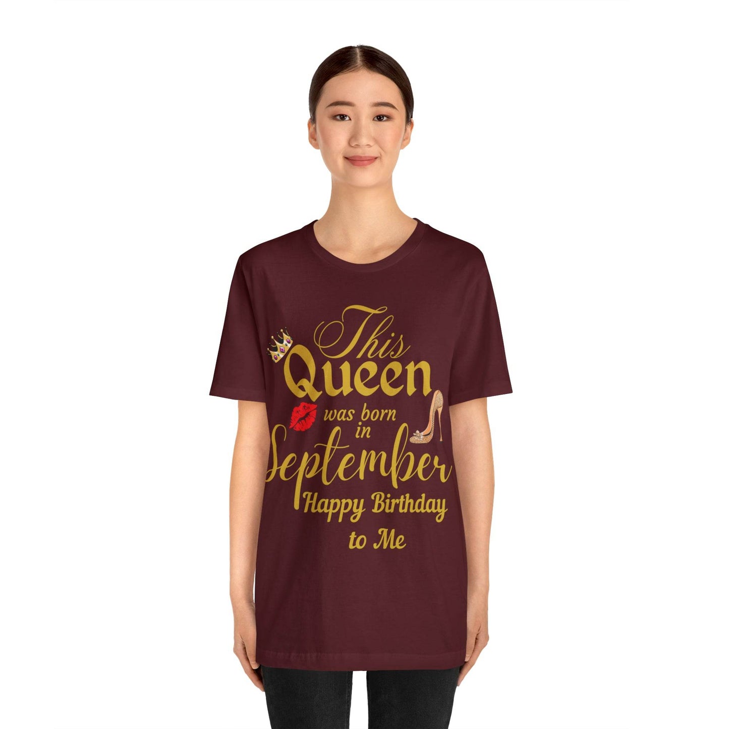 Birthday Queen Shirt, Gift for Birthday, This Queen was born in September Shirt, Funny Queen Shirt, Funny Birthday Shirt, Birthday Gift - Giftsmojo
